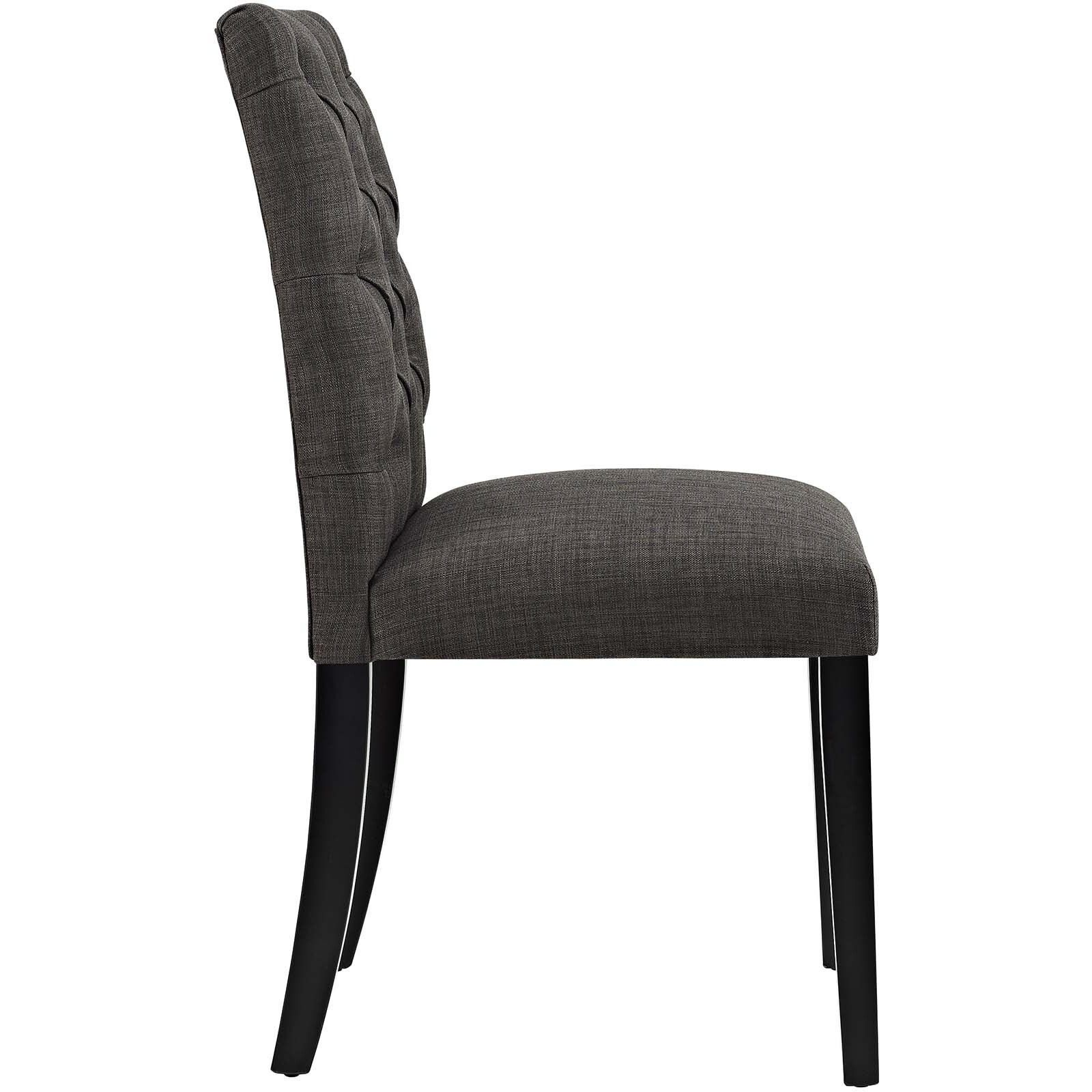 Duchess Dining Chair Fabric Set of 4 - Brown