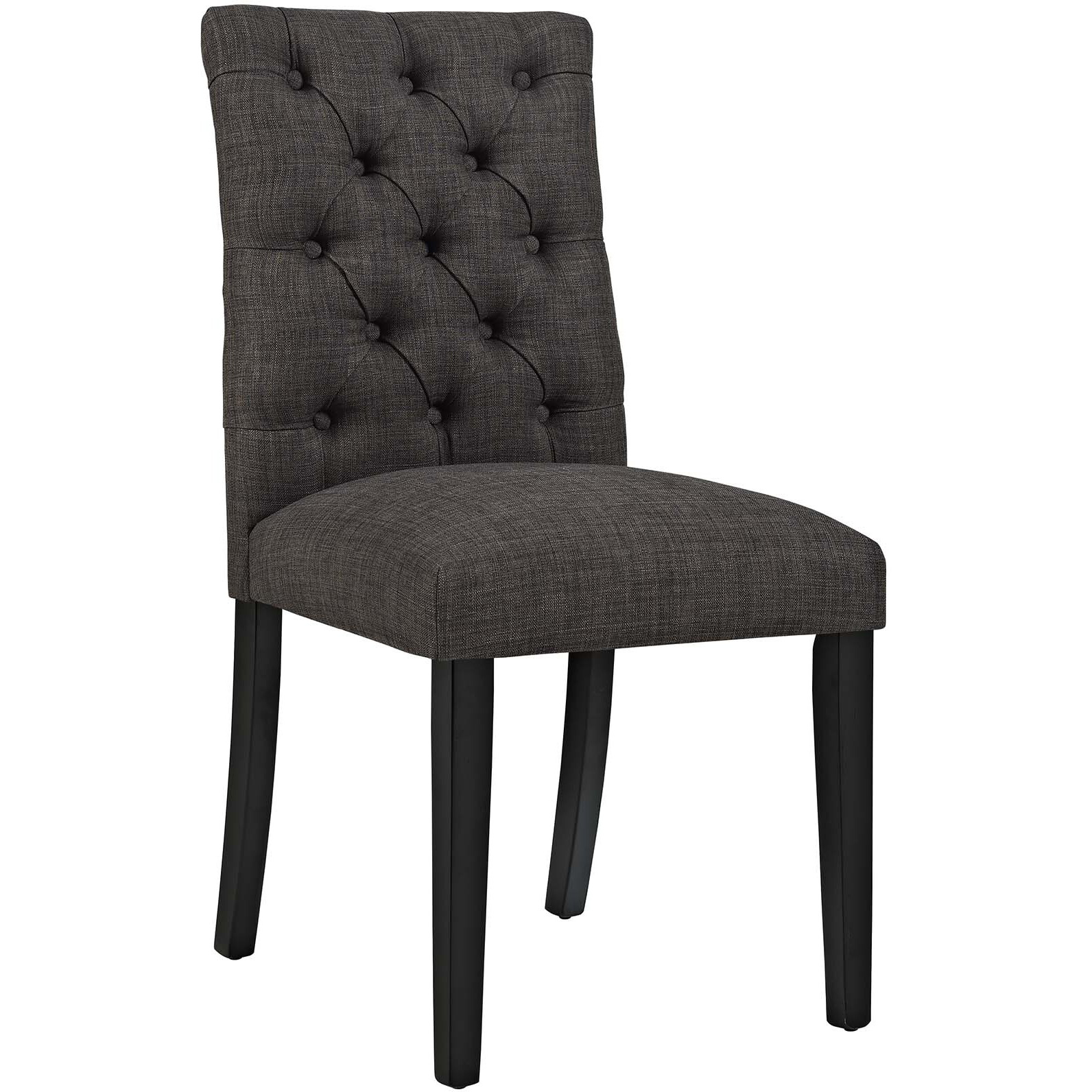 Duchess Dining Chair Fabric Set of 4 - Brown