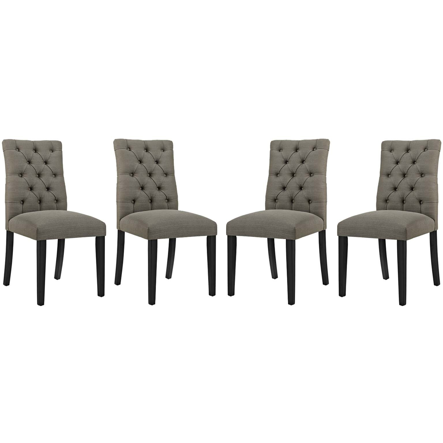 Duchess Dining Chair Fabric Set of 4 - Granite