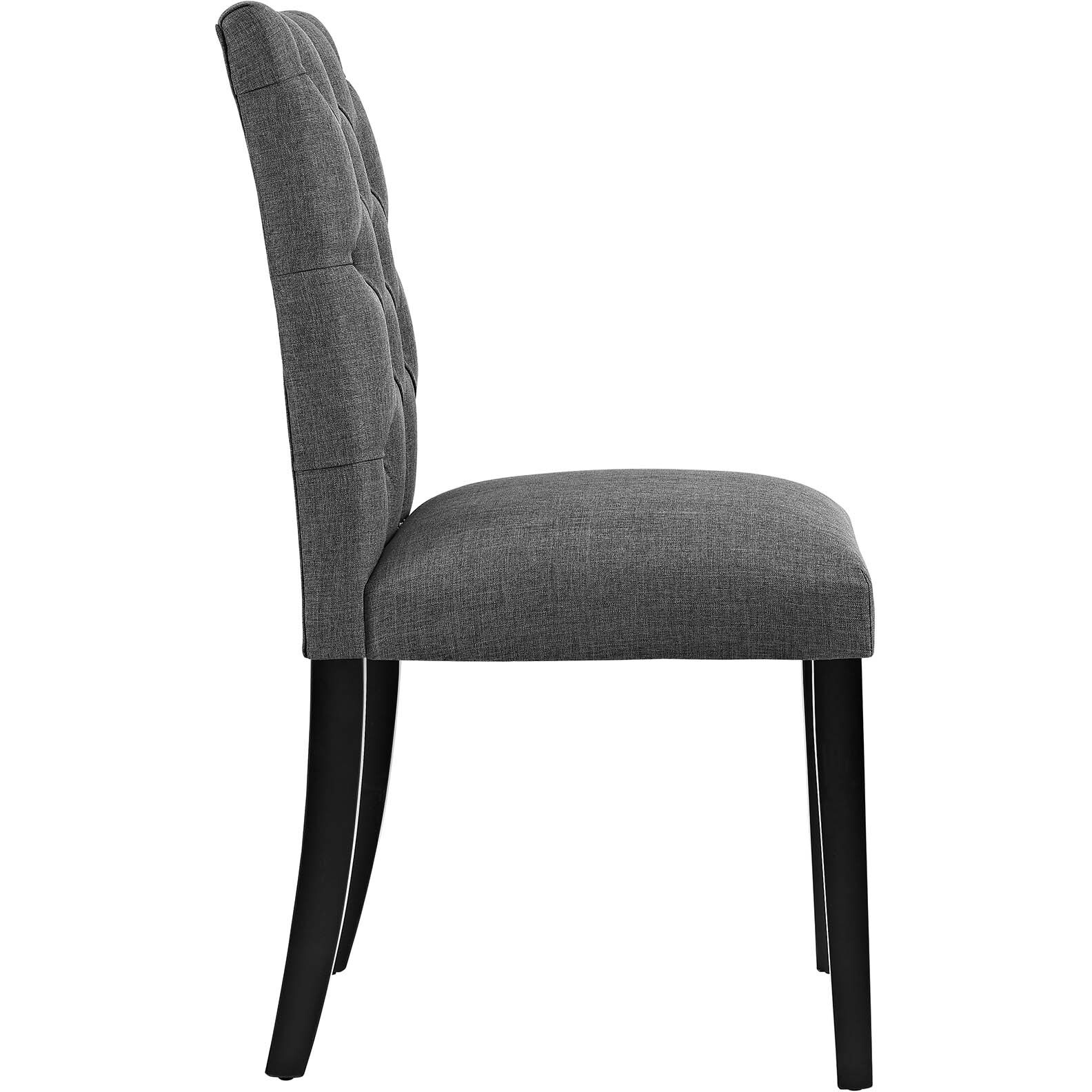 Duchess Dining Chair Fabric Set of 4 - Gray
