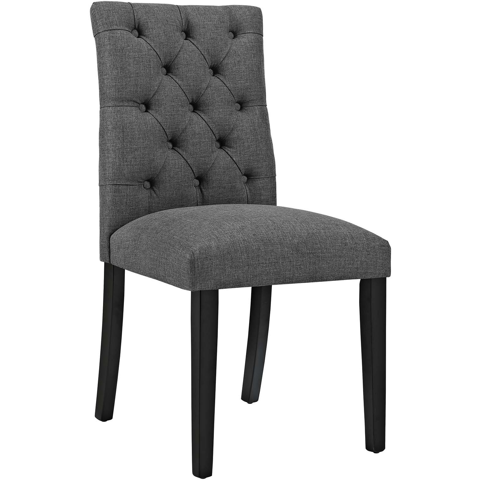 Duchess Dining Chair Fabric Set of 4 - Gray