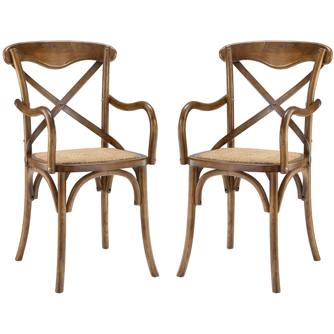 Gear Dining Armchair Set of 2 - Walnut