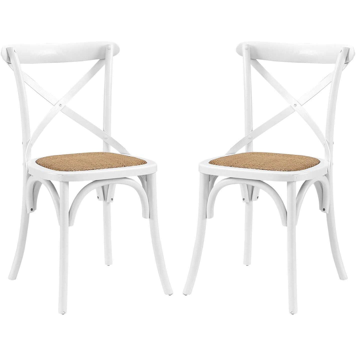 Gear Dining Side Chair Set of 2 - White