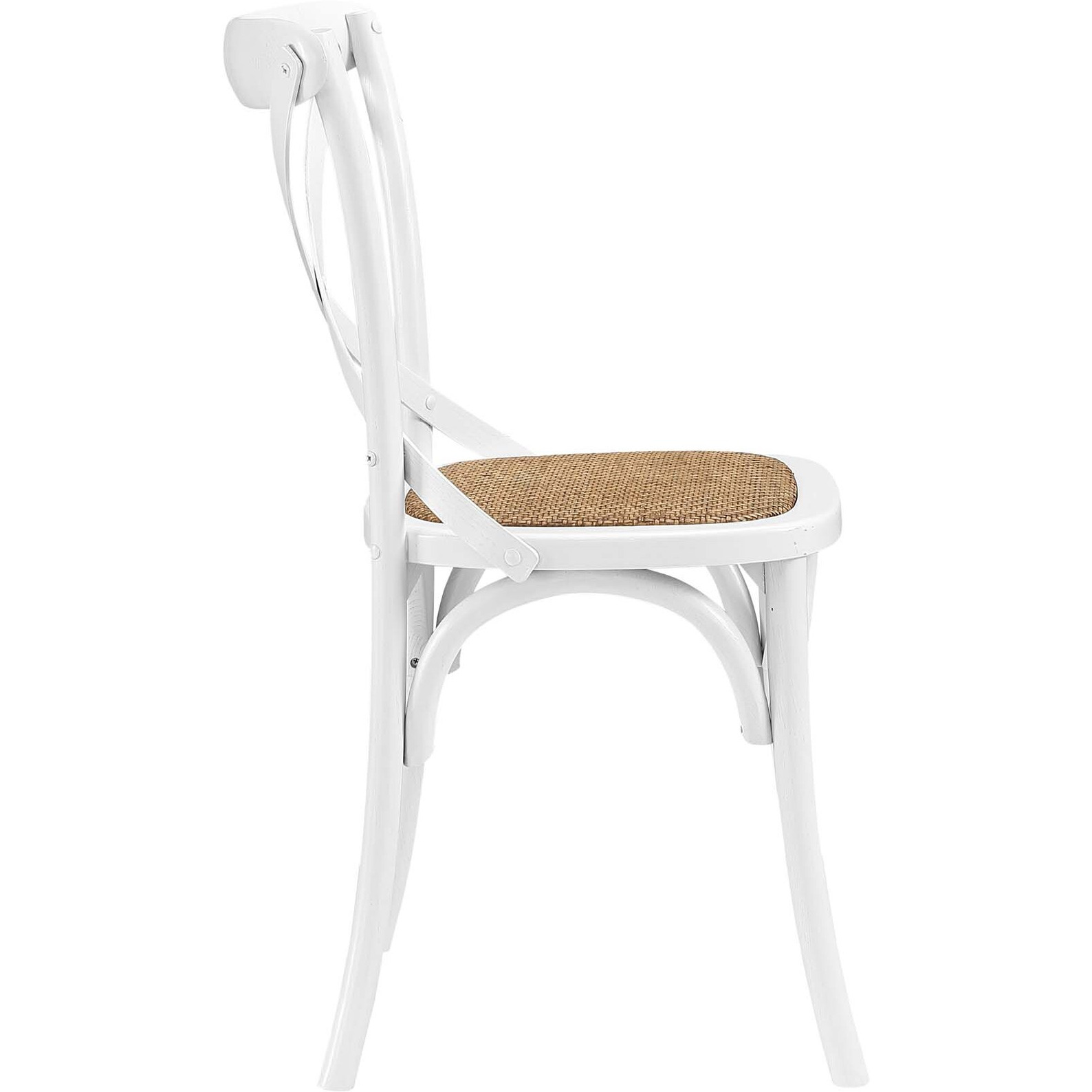 Gear Dining Side Chair Set of 2 - White