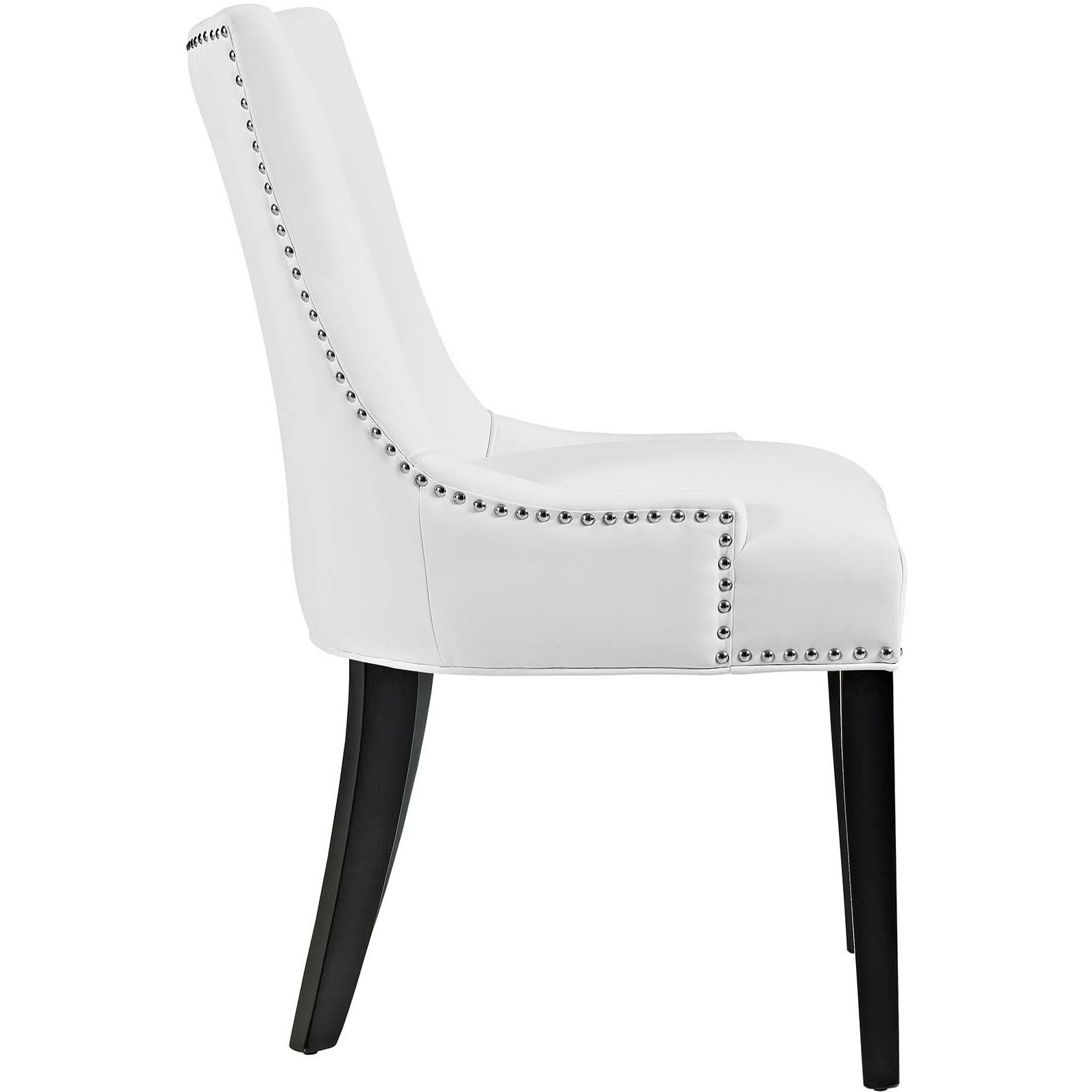 Marquis Dining Chair Faux Leather Set of 2 - White