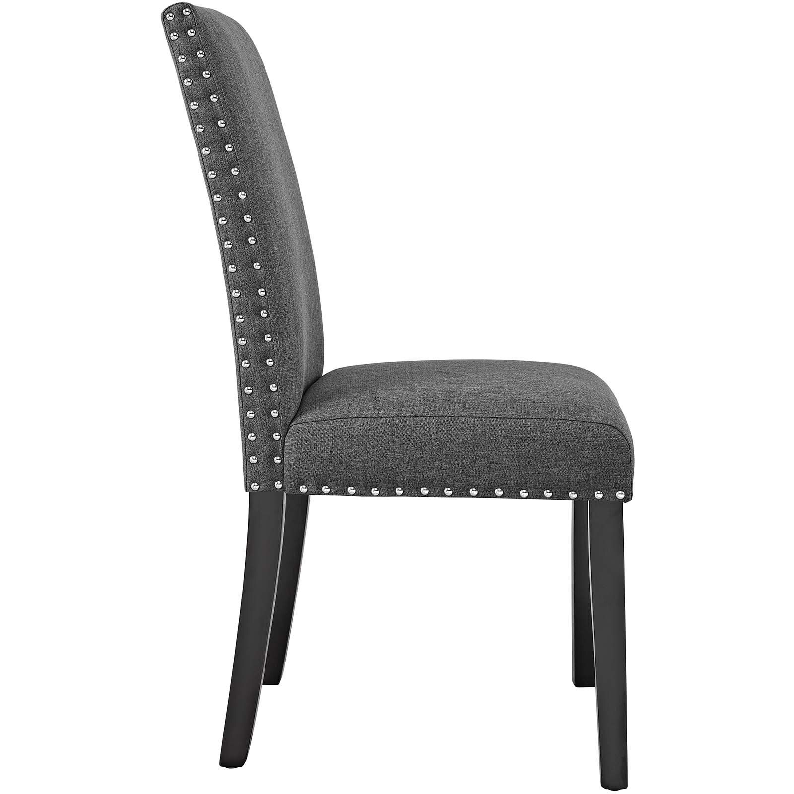 Parcel Dining Side Chair Fabric Set of 2 - Gray