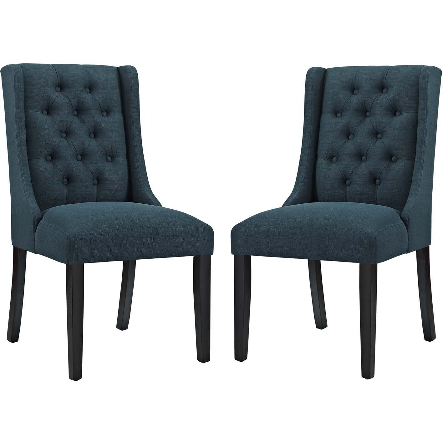Baronet Dining Chair Fabric Set of 2 - Azure
