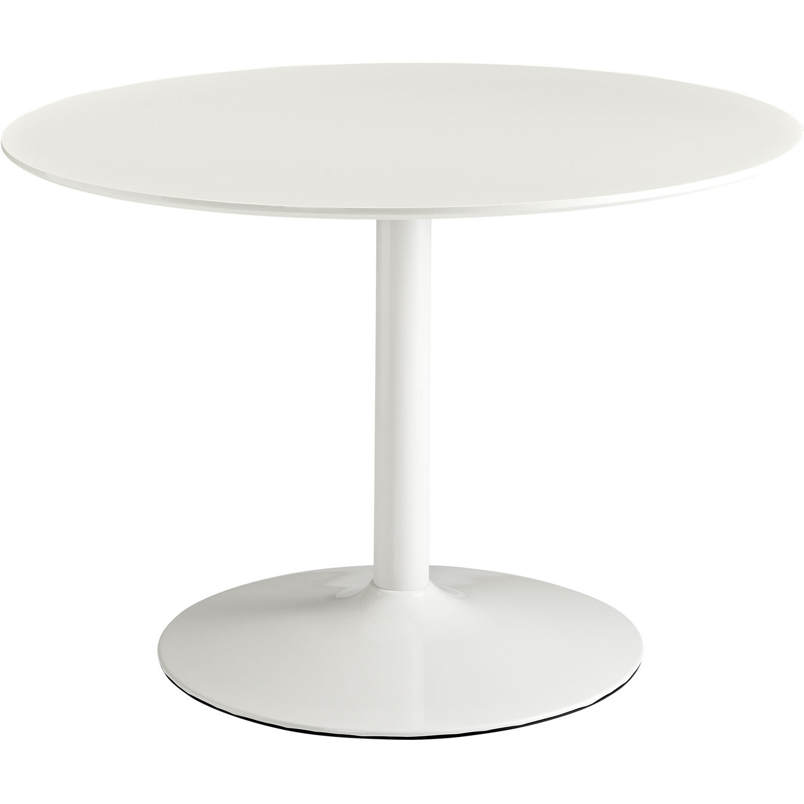 Revolve Round Wood Dining Table - White