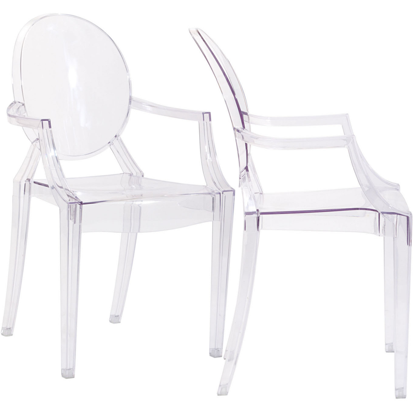 Casper Dining Armchairs Set of 2 - Clear