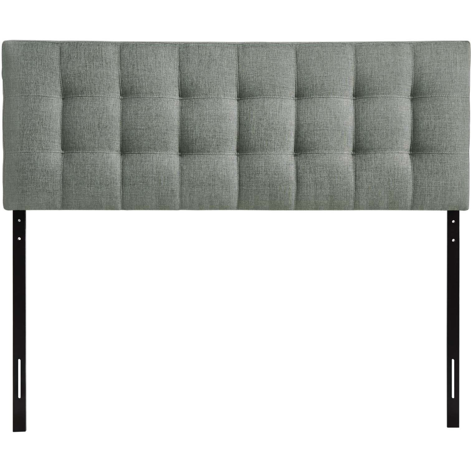 Lily Queen Upholstered Fabric Headboard - Gray