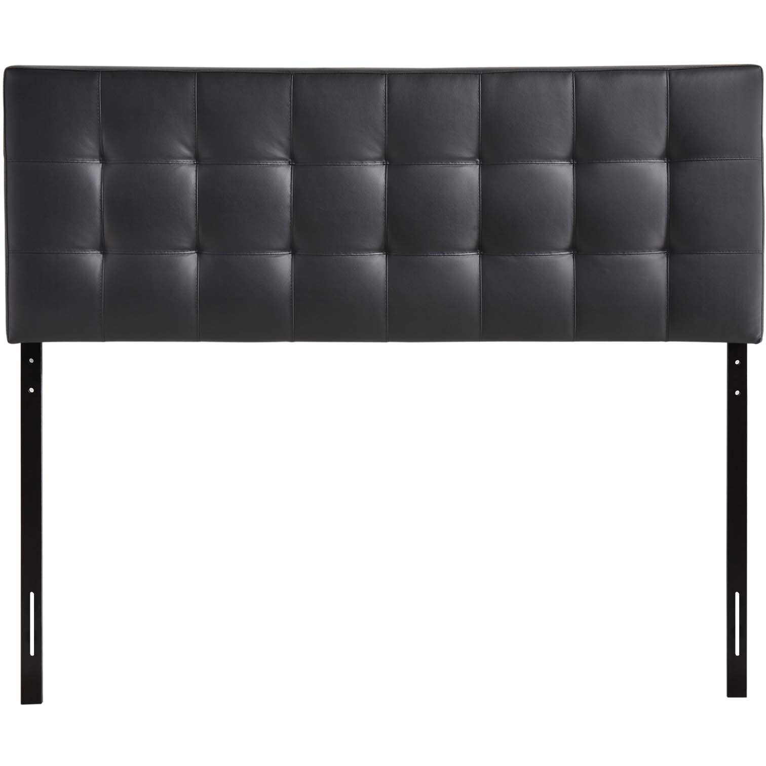 Lily King Upholstered Vinyl Headboard - Black