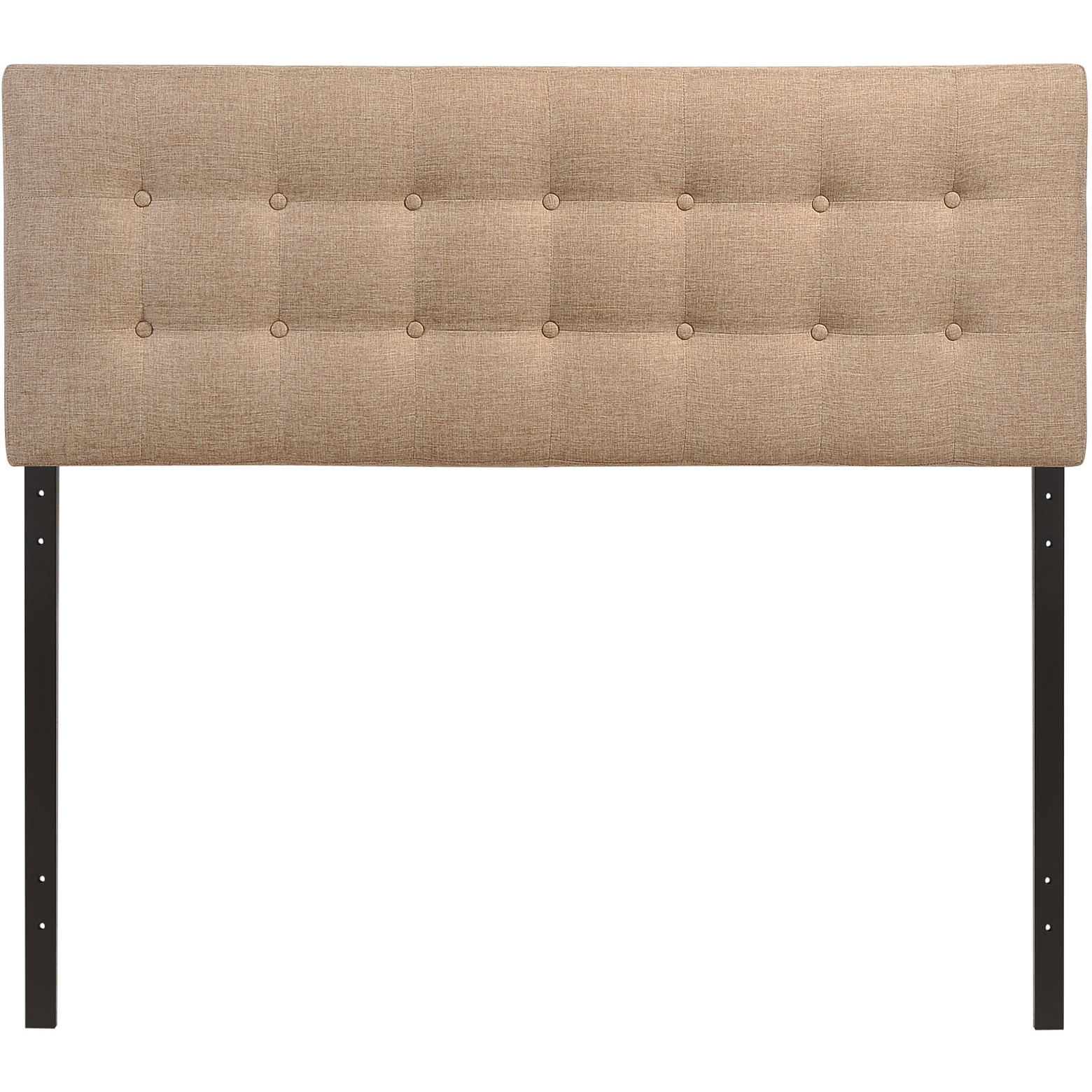 Emily Queen Upholstered Fabric Headboard - Beige