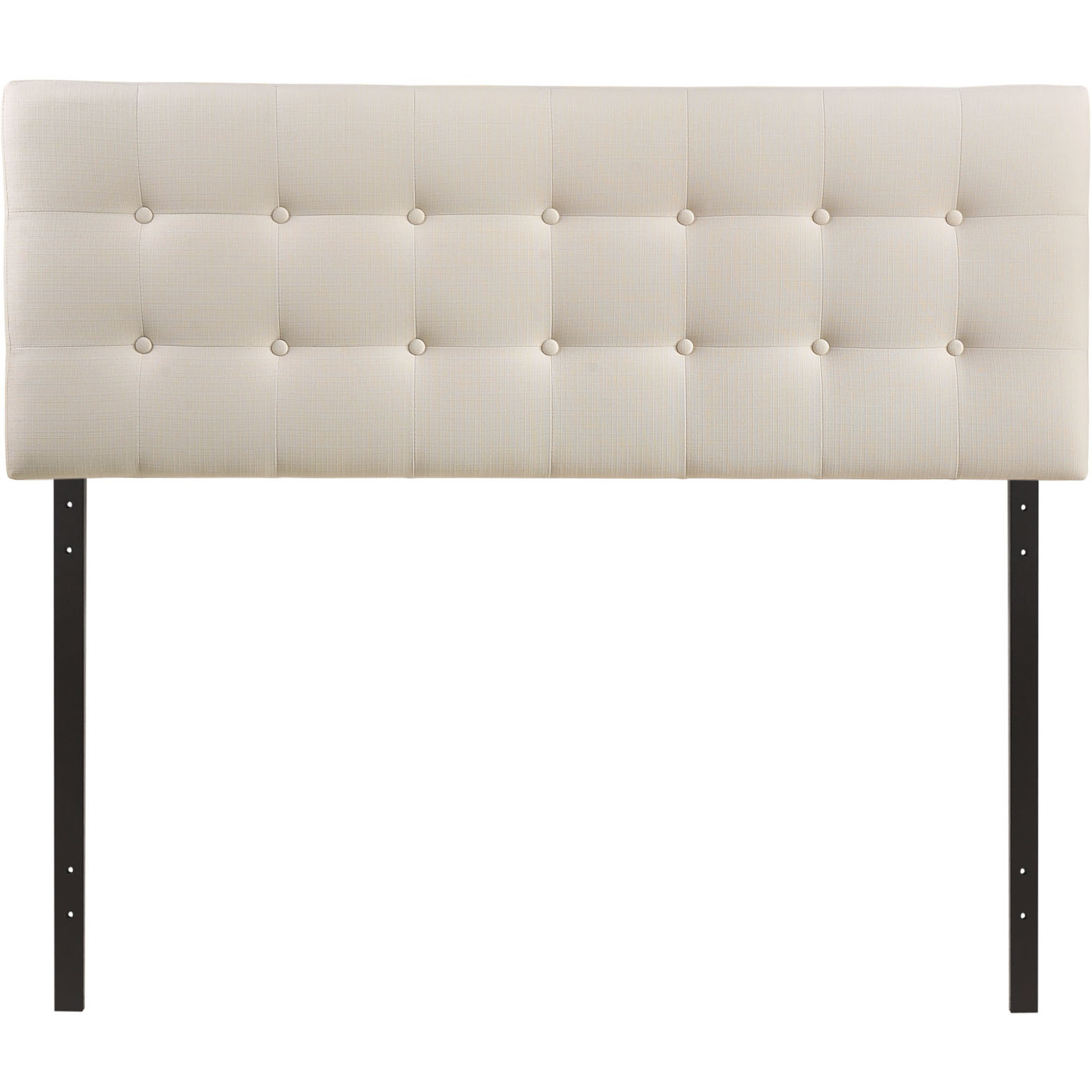 Emily Full Upholstered Fabric Headboard - Ivory