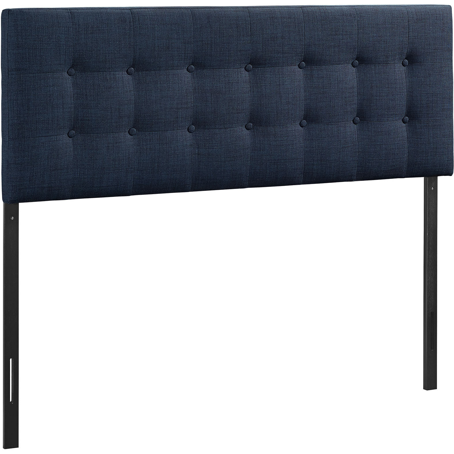 Emily Full Upholstered Fabric Headboard - Navy