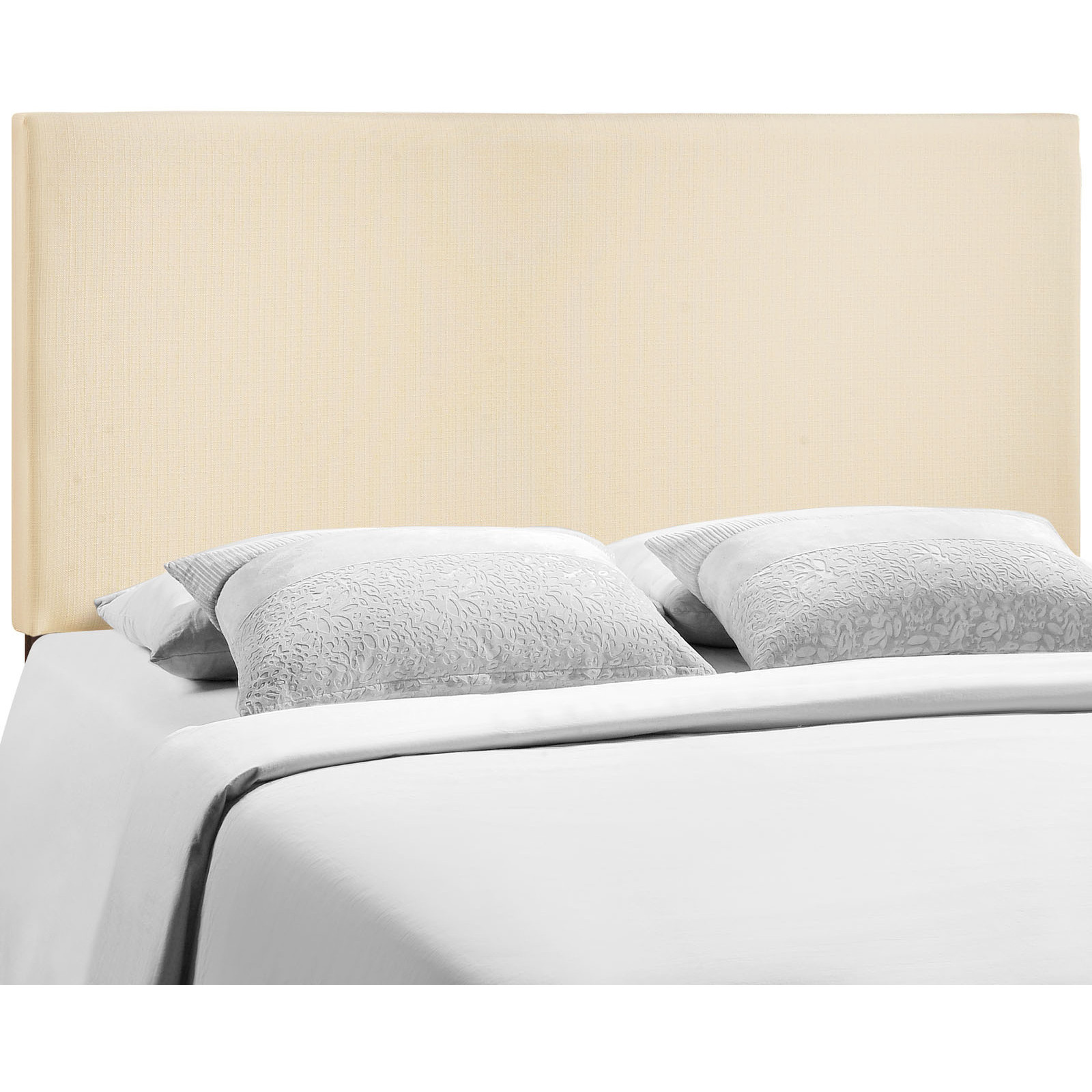 Region Queen Upholstered Fabric Headboard - Ivory