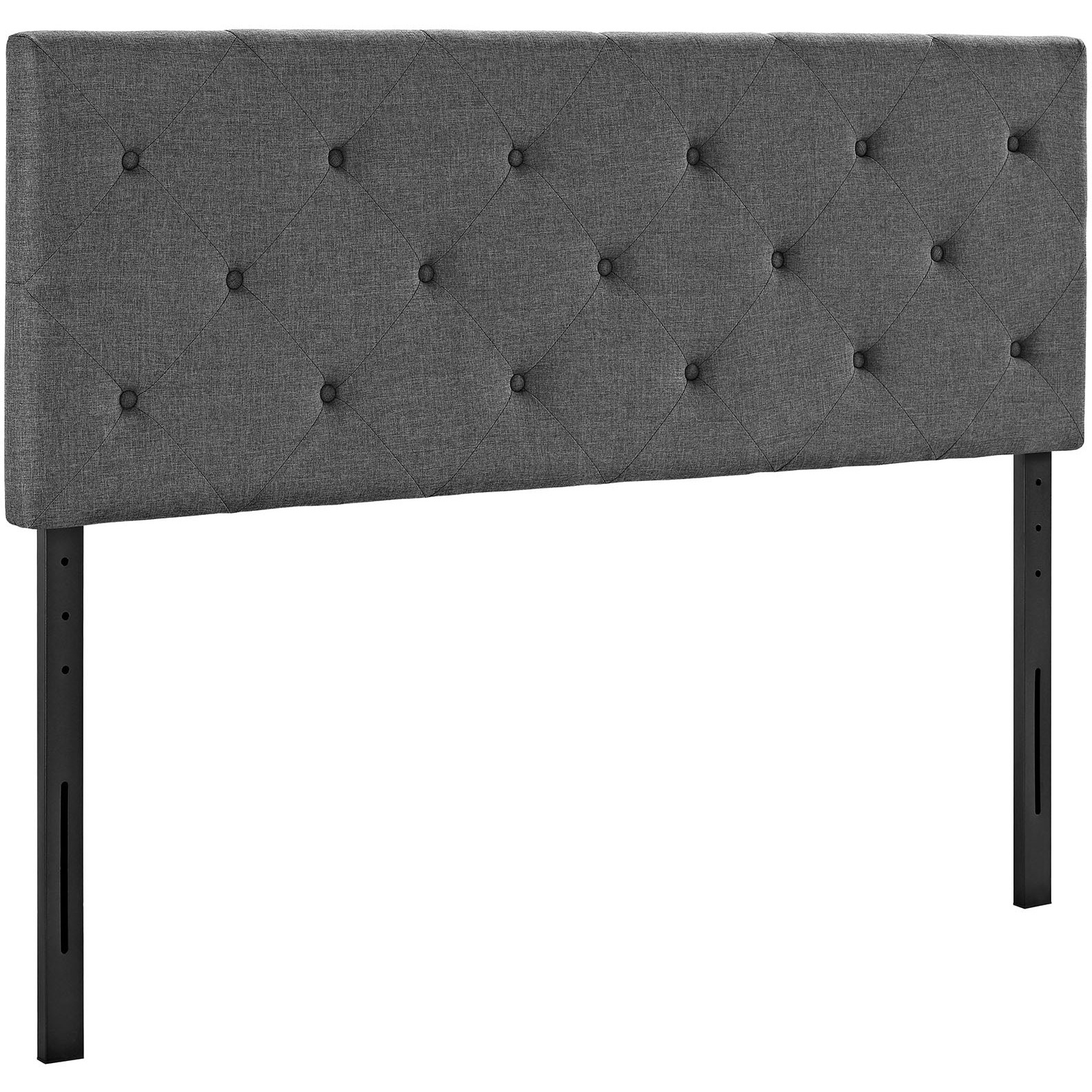 Terisa King Upholstered Fabric Headboard - Gray