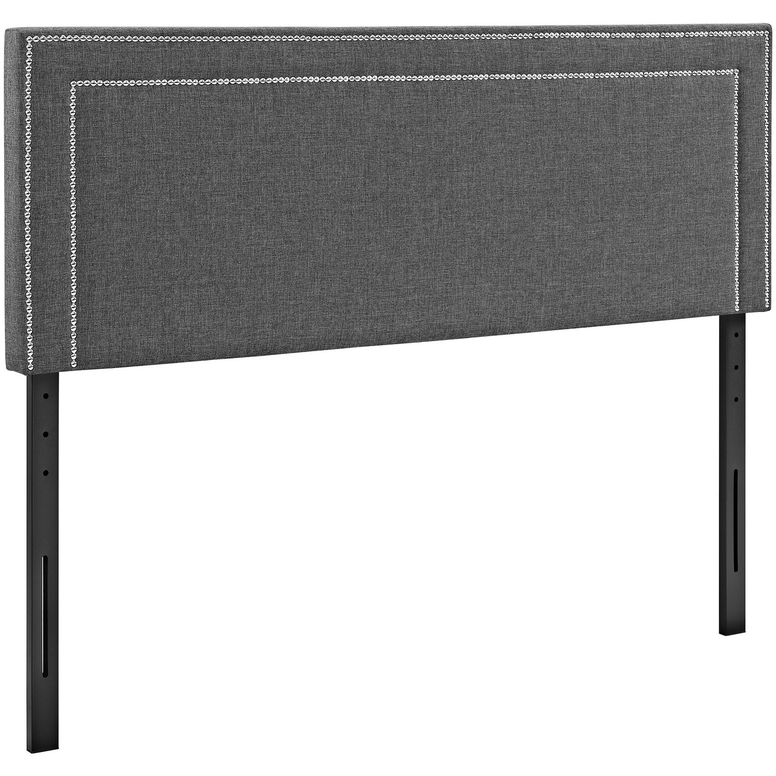 Jessamine Queen Upholstered Fabric Headboard - Gray