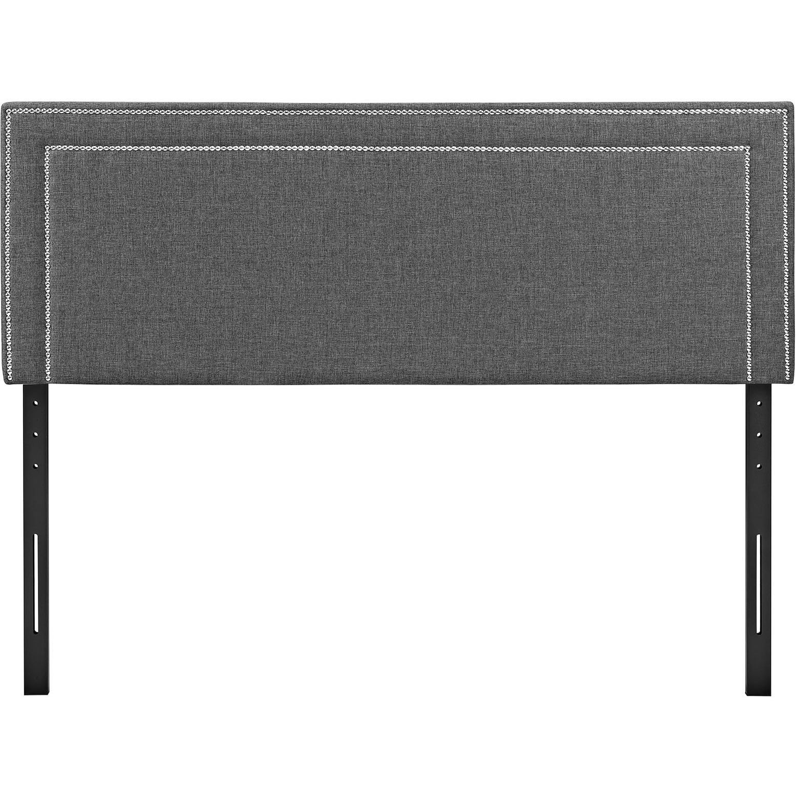 Jessamine Queen Upholstered Fabric Headboard - Gray
