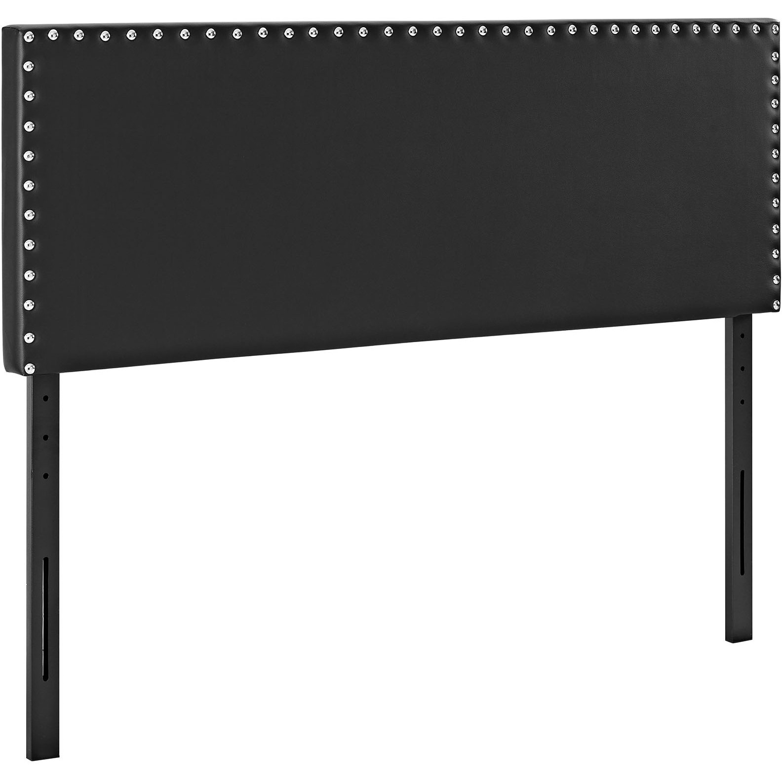 Phoebe King Upholstered Vinyl Headboard - Black