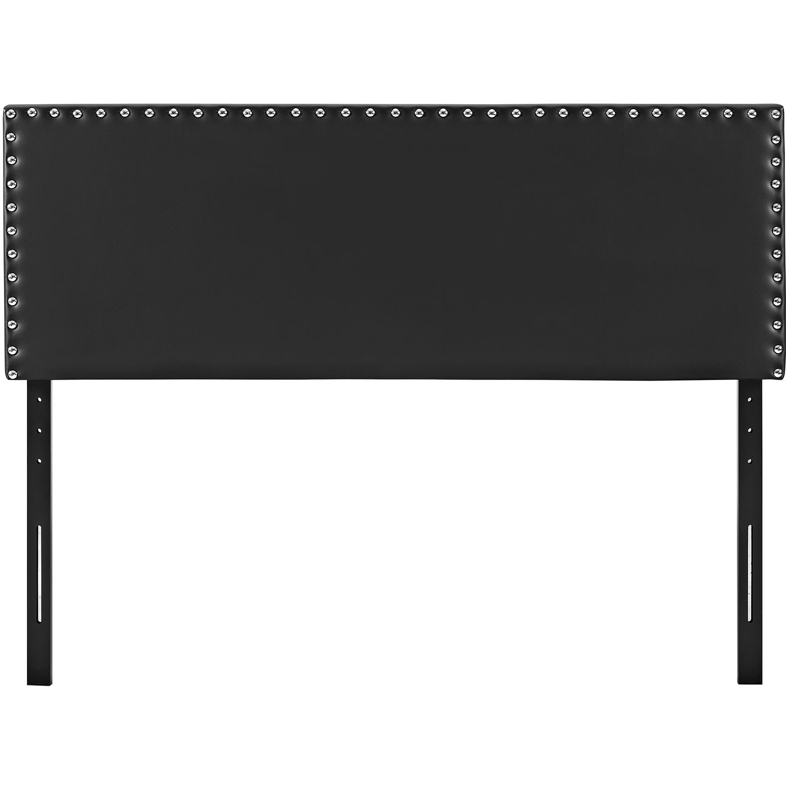 Phoebe King Upholstered Vinyl Headboard - Black