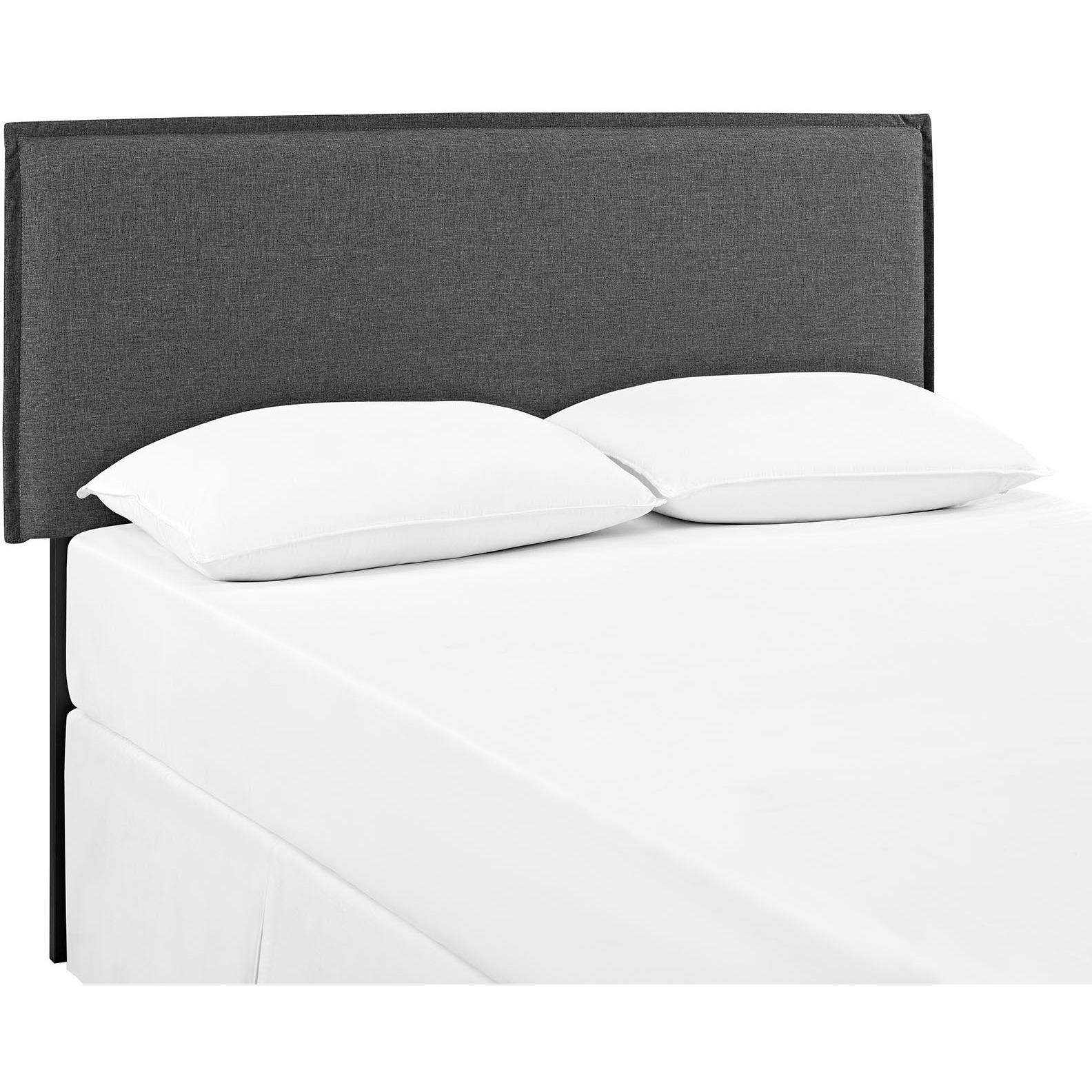 Camille Full Upholstered Fabric Headboard - Gray