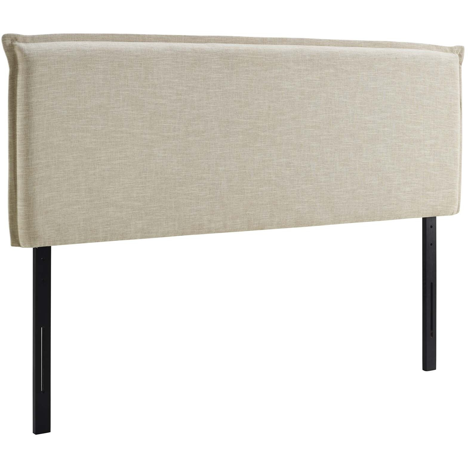Camille Queen Upholstered Fabric Headboard - Beige