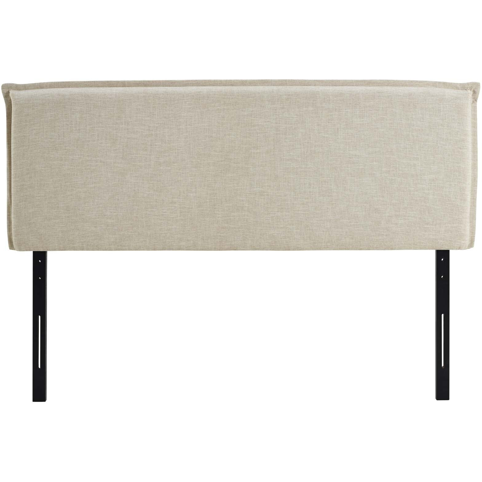 Camille Queen Upholstered Fabric Headboard - Beige