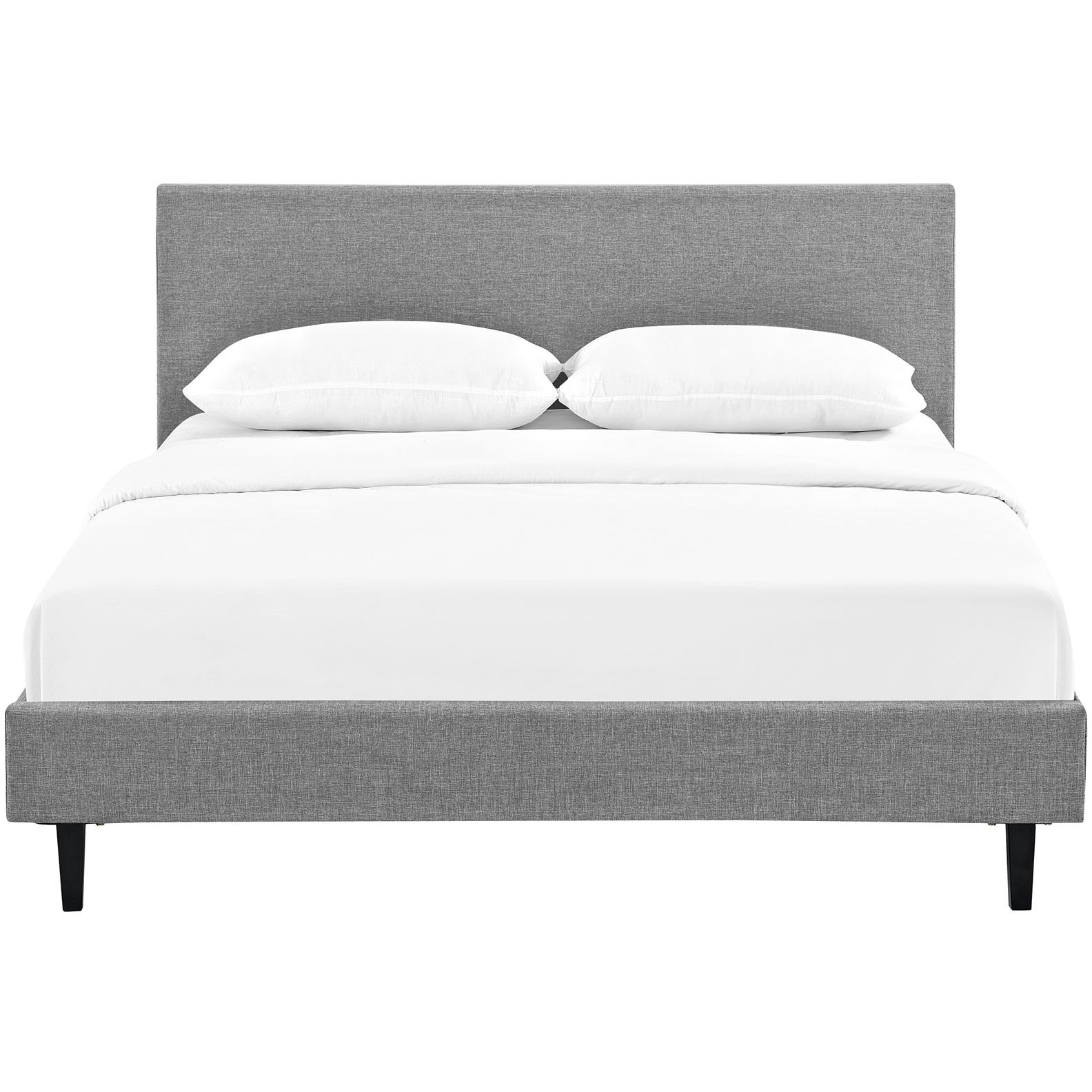 Anya Queen Bed - Light Gray