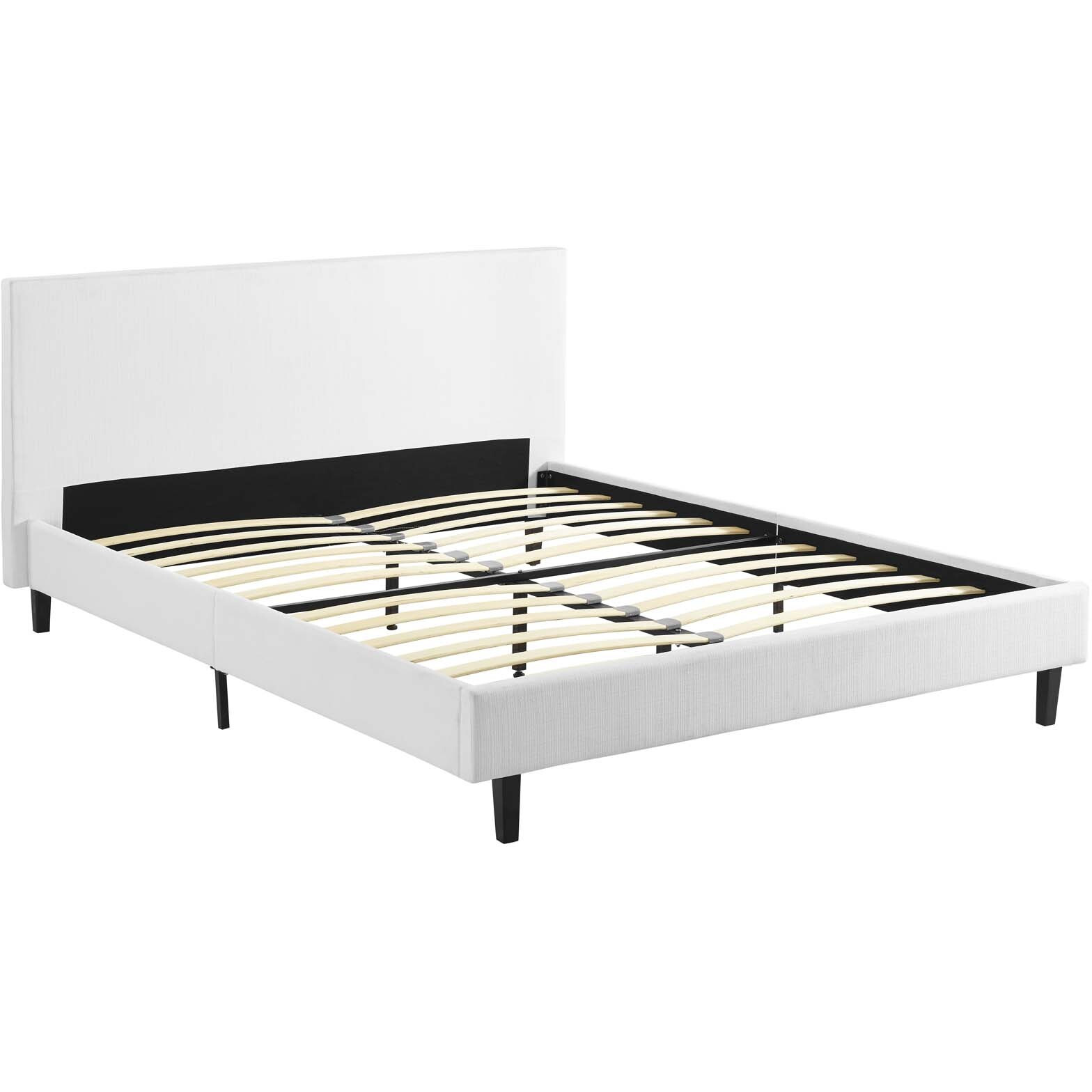 Anya Queen Bed - White