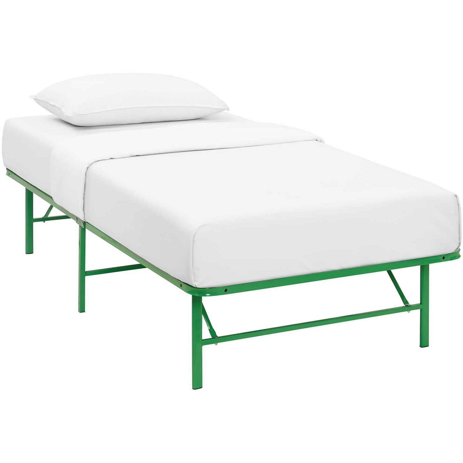 Horizon Twin Stainless Steel Bed Frame - Green