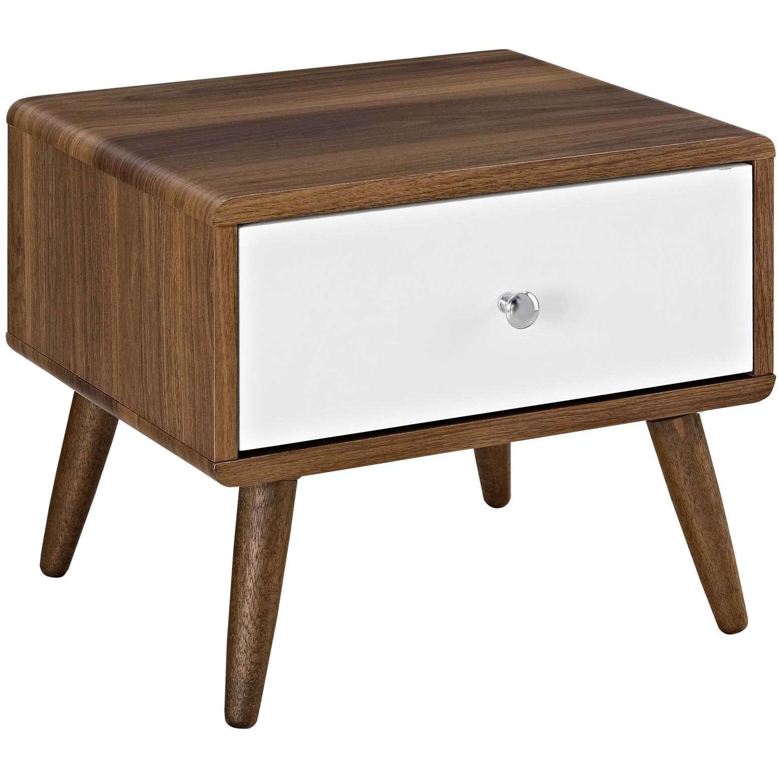 Transmit Nightstand - Walnut White