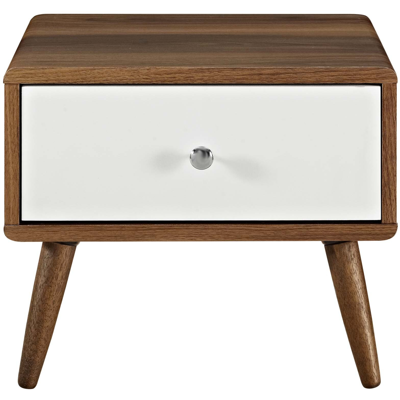 Transmit Nightstand - Walnut White