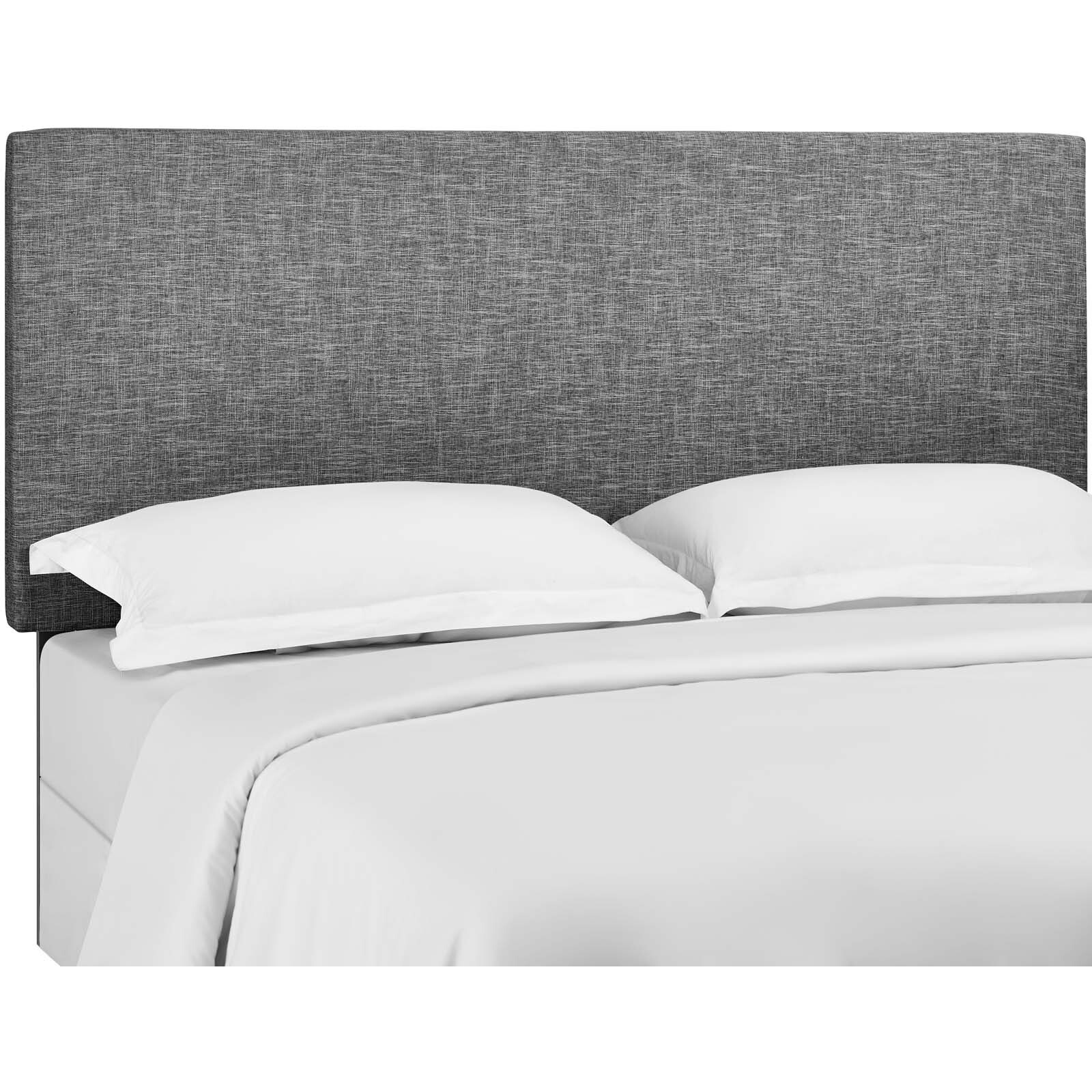 Taylor Full / Queen Upholstered Linen Fabric Headboard - Light Gray