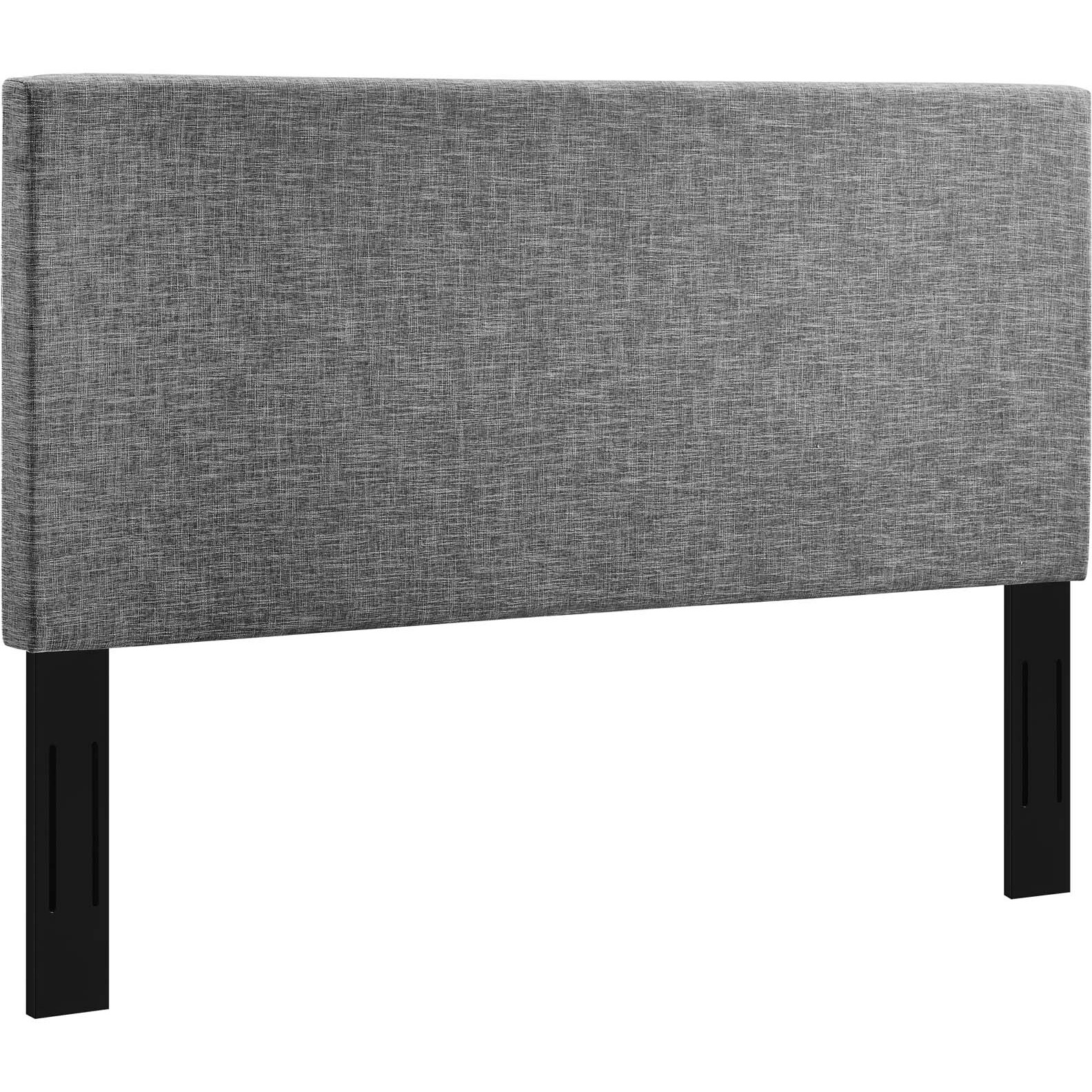 Taylor Full / Queen Upholstered Linen Fabric Headboard - Light Gray