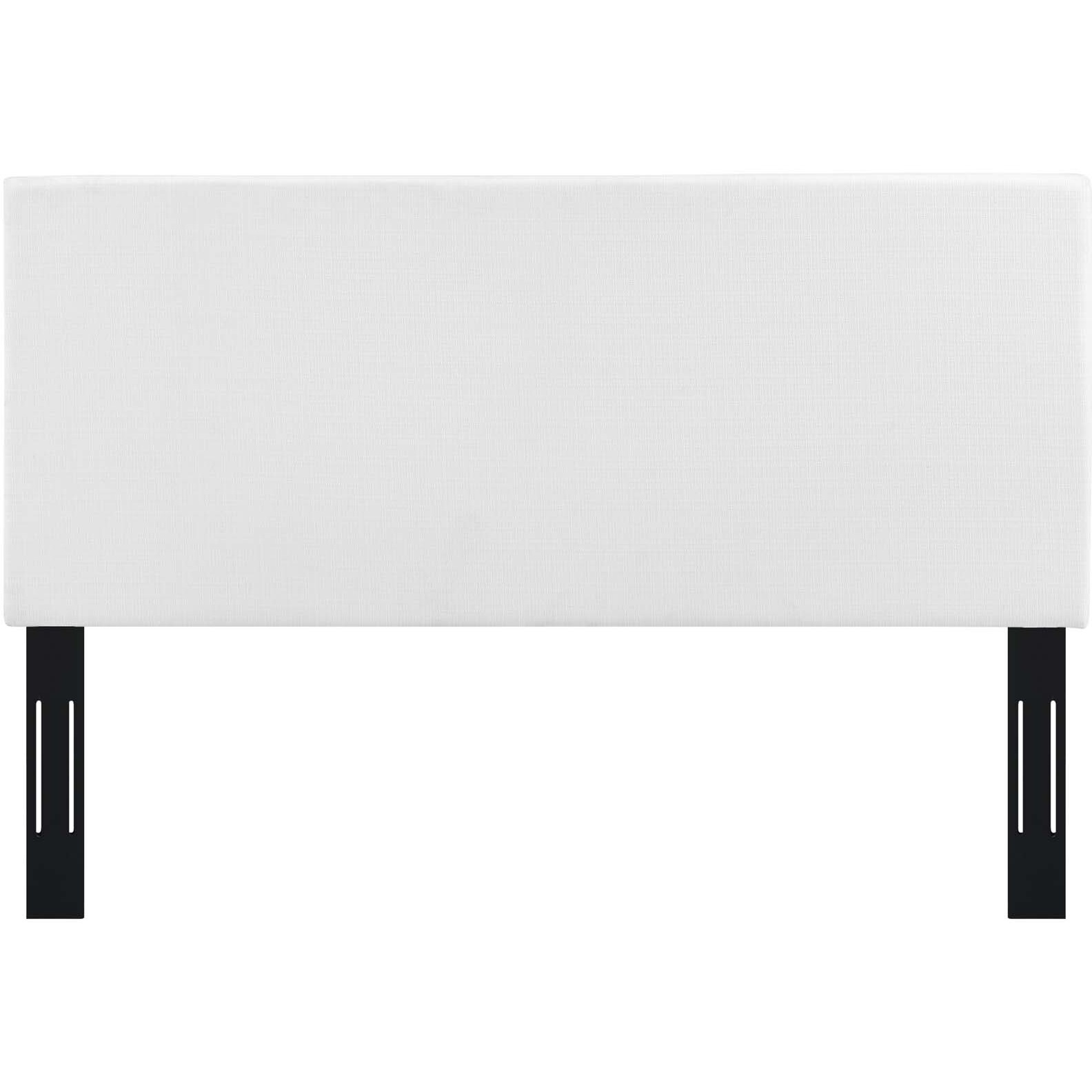 Taylor Full / Queen Upholstered Linen Fabric Headboard - White