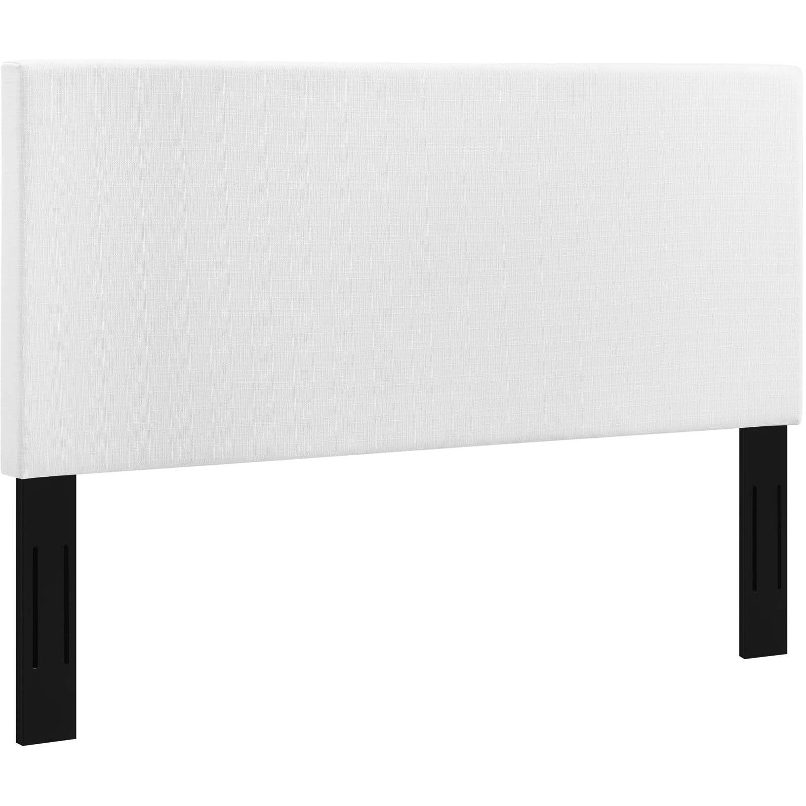 Taylor Full / Queen Upholstered Linen Fabric Headboard - White