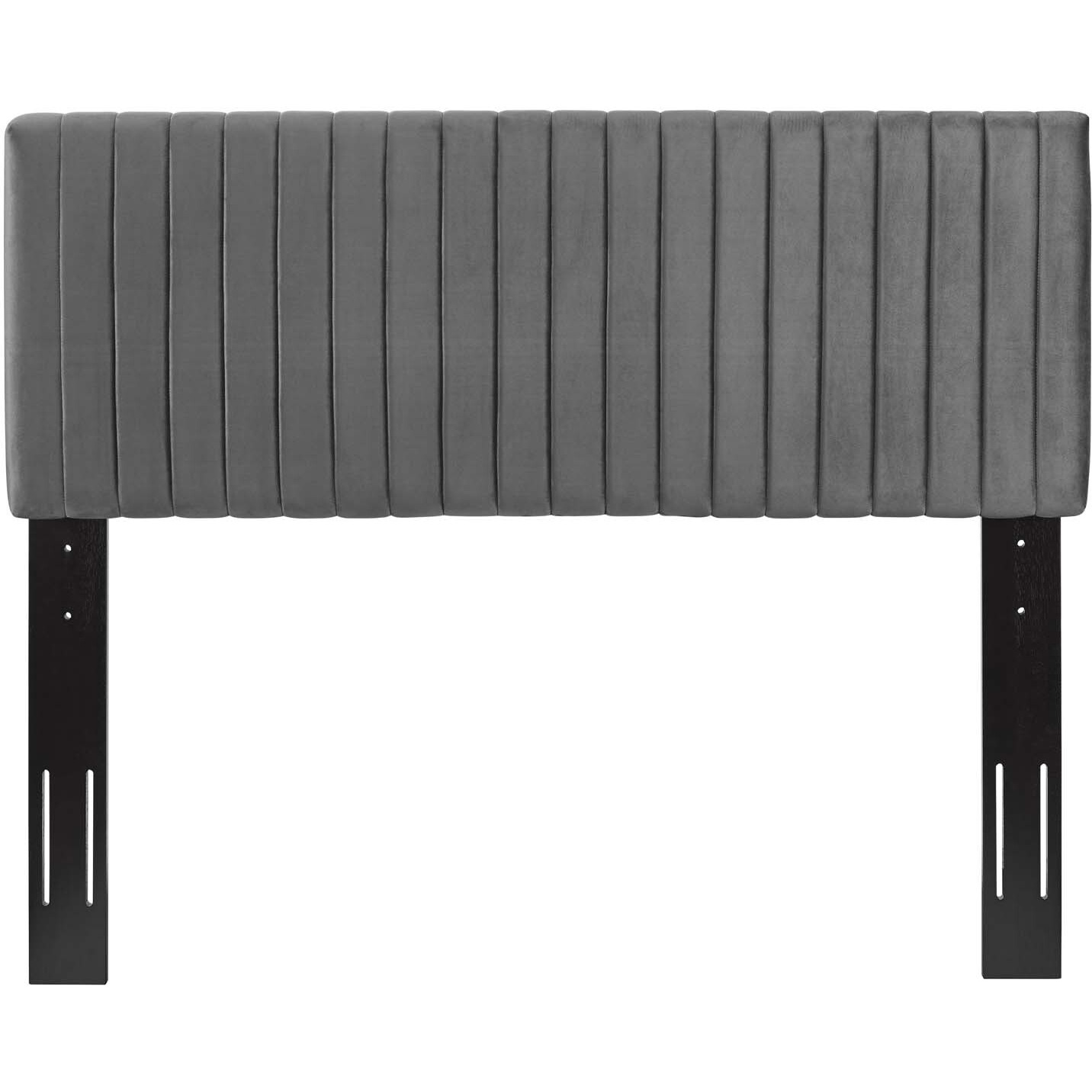 Keira Full/Queen Performance Velvet Headboard - Gray