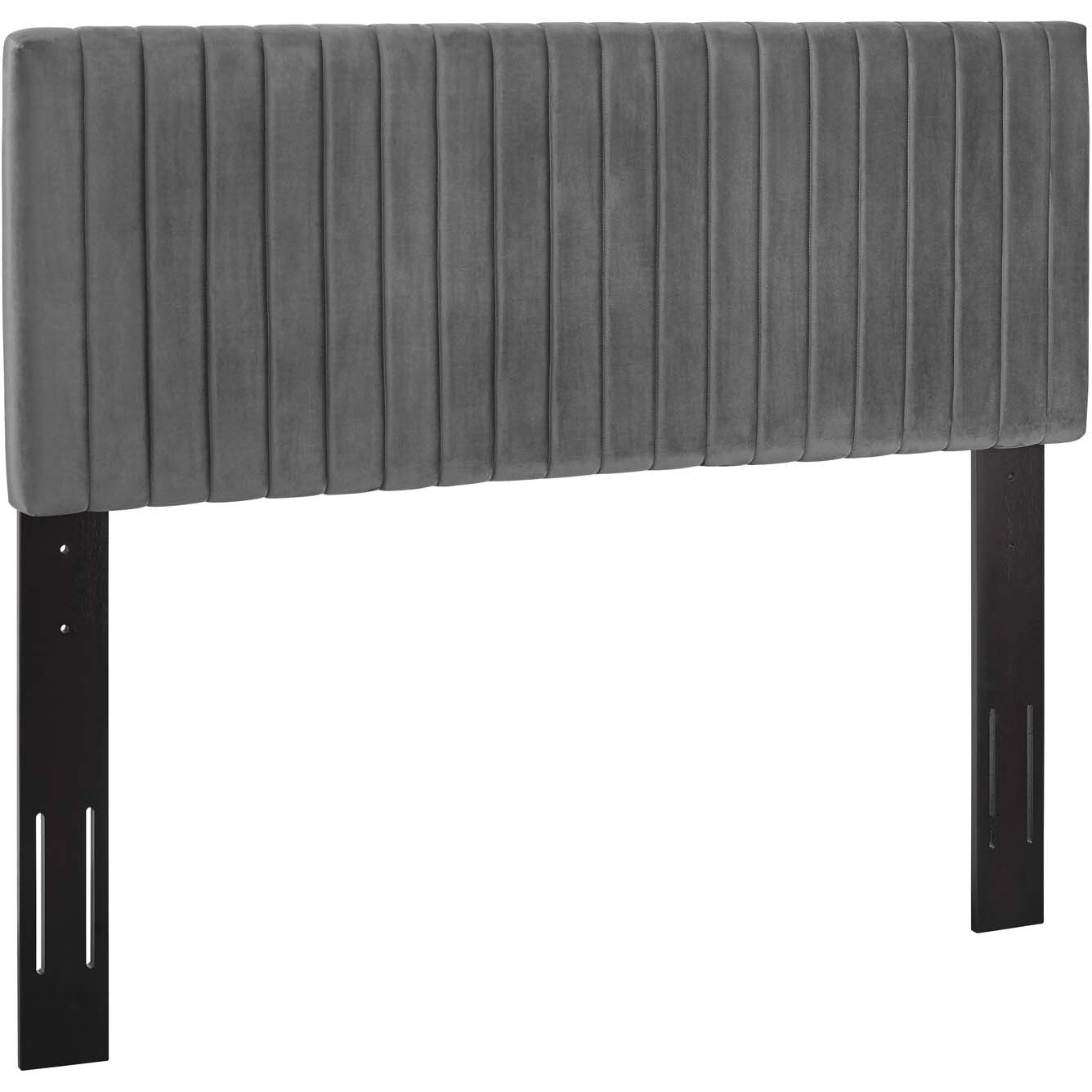 Keira Full/Queen Performance Velvet Headboard - Gray
