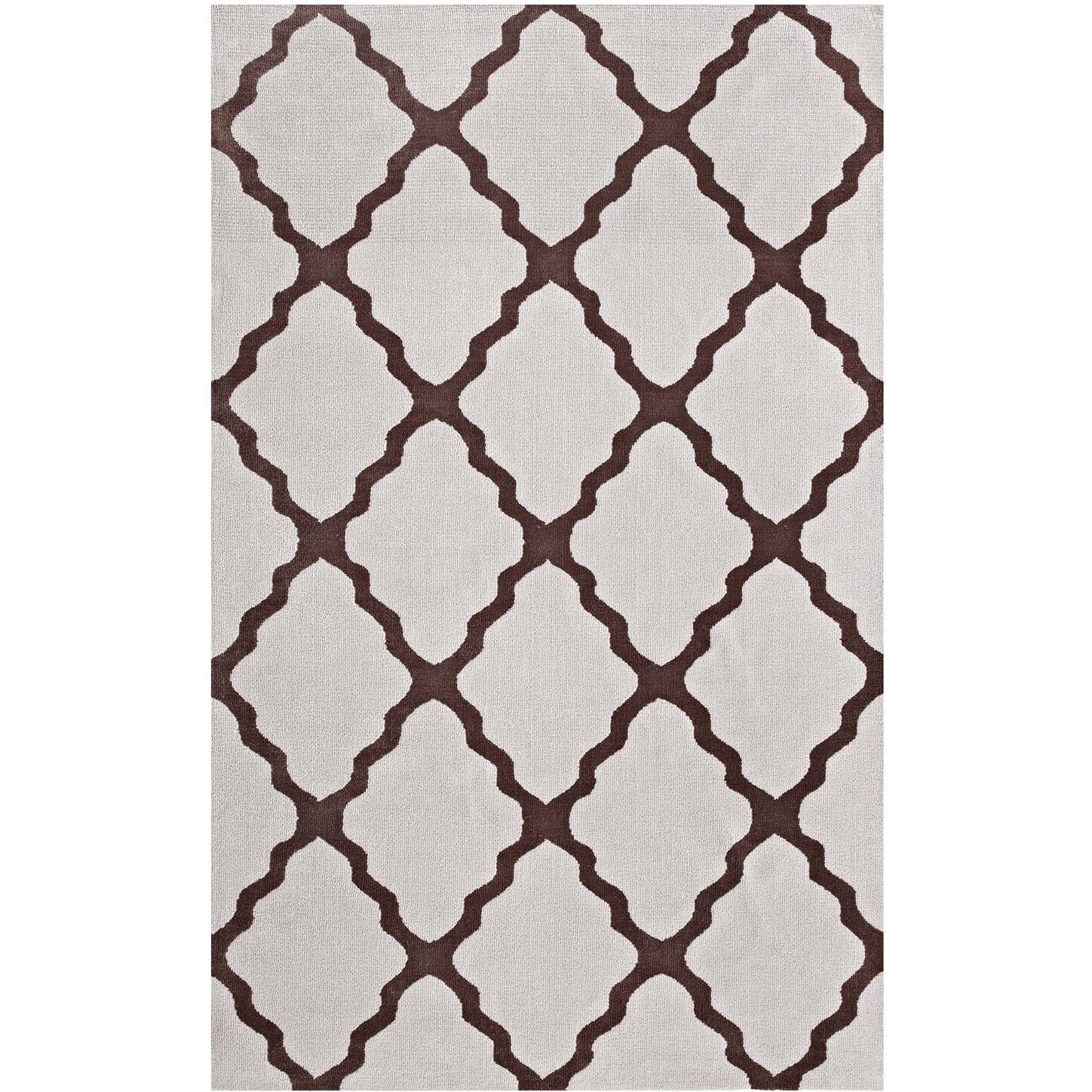 Marja Moroccan Trellis 8x10 Area Rug - Brown and Gray