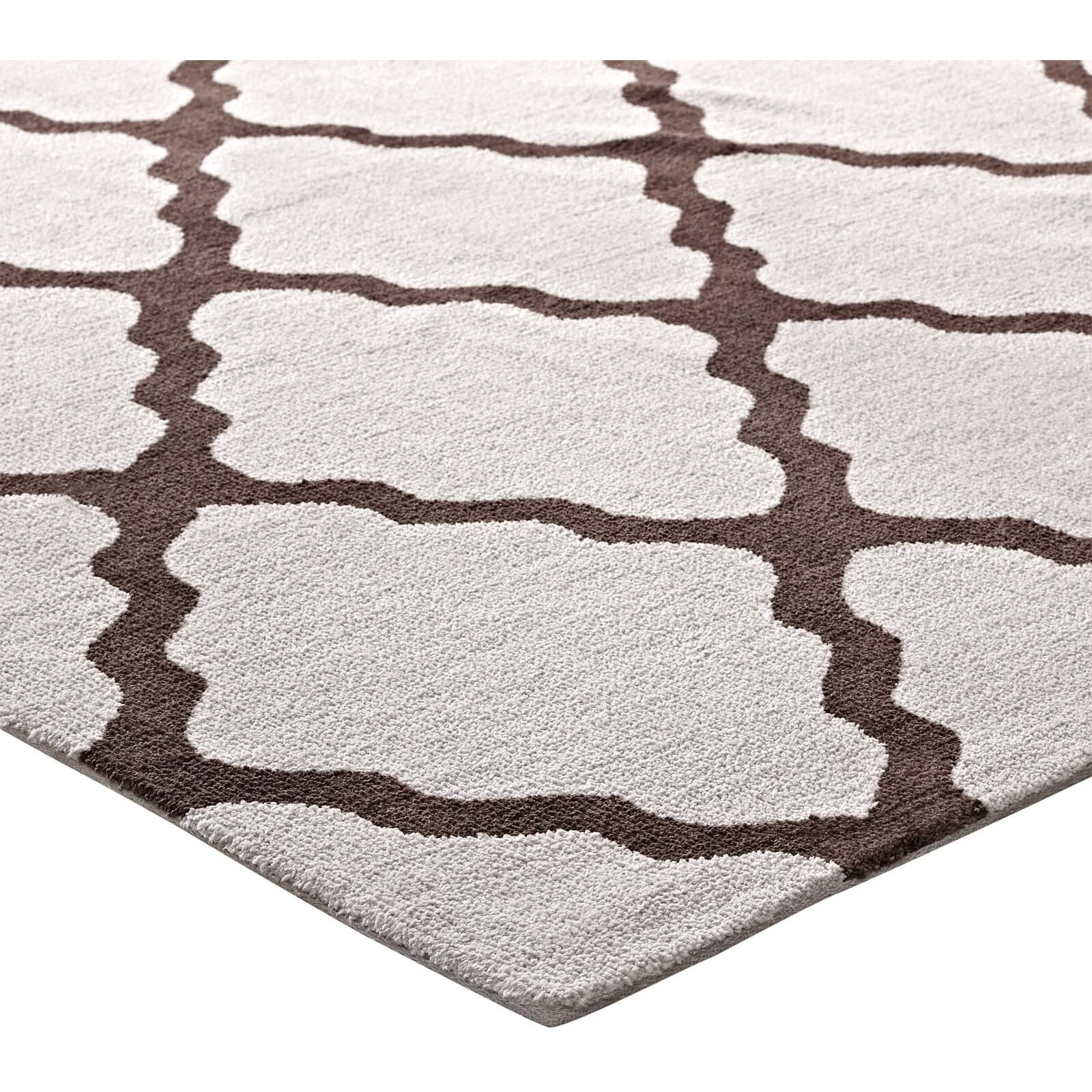 Marja Moroccan Trellis 8x10 Area Rug - Brown and Gray