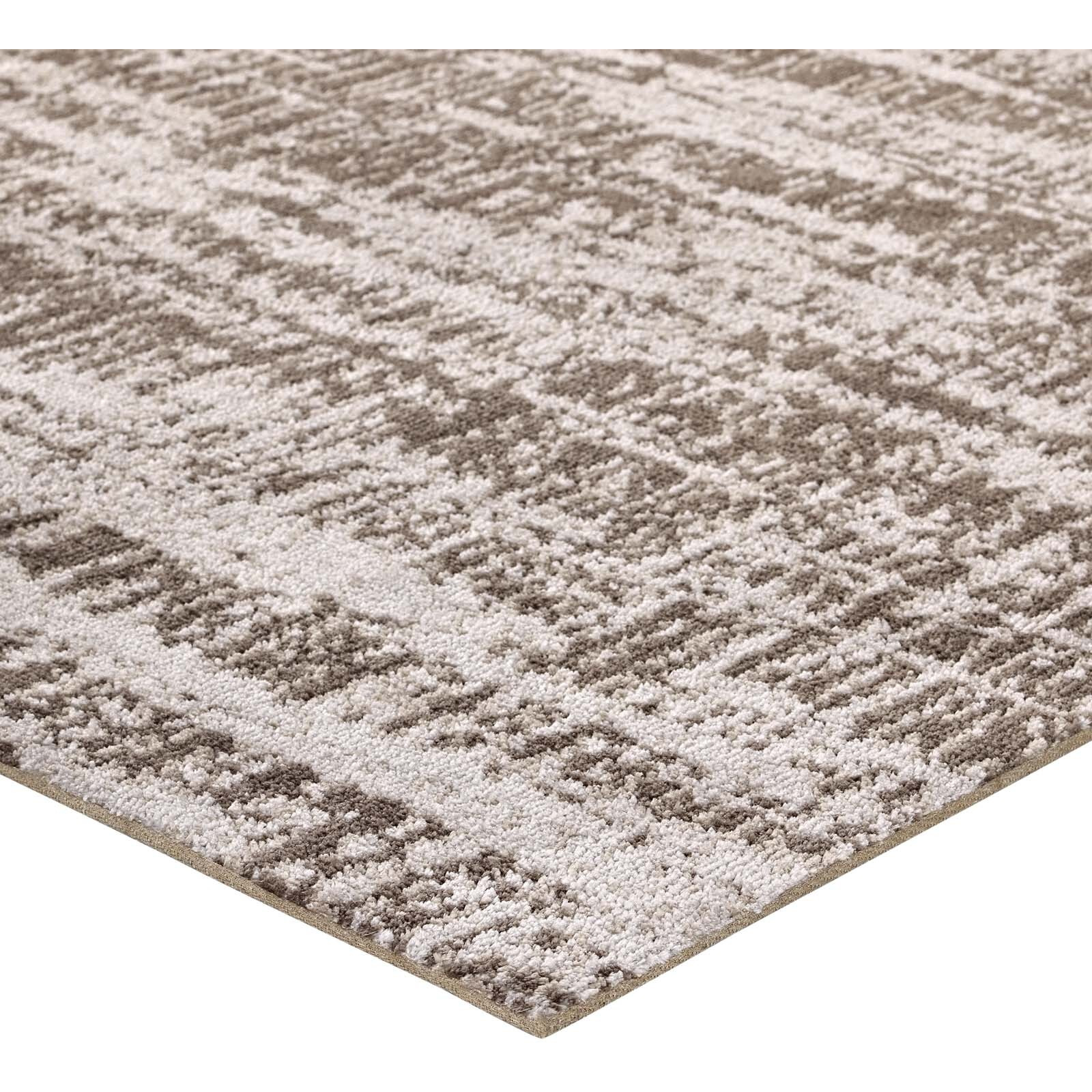 Darja Distressed Rustic Modern 5x8 Area Rug - Light and Dark Tan