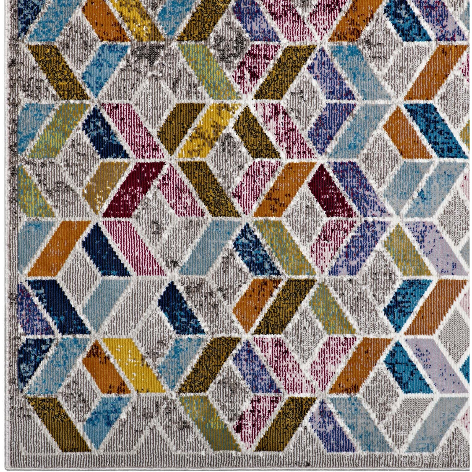 Laleh Geometric Mosaic 4x6 Area Rug - Multicolored