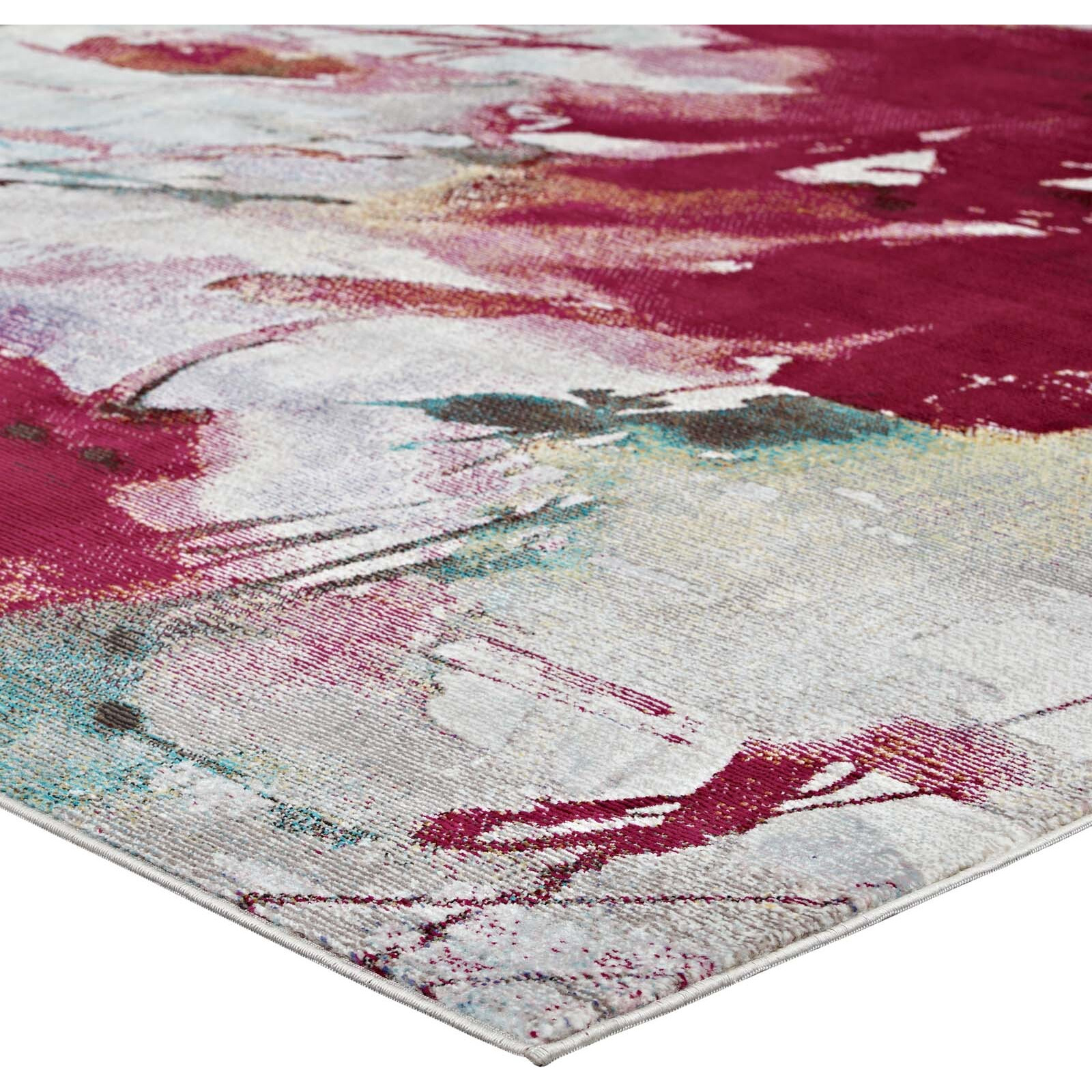 Blume Abstract Floral 4x6 Area Rug - Multicolored