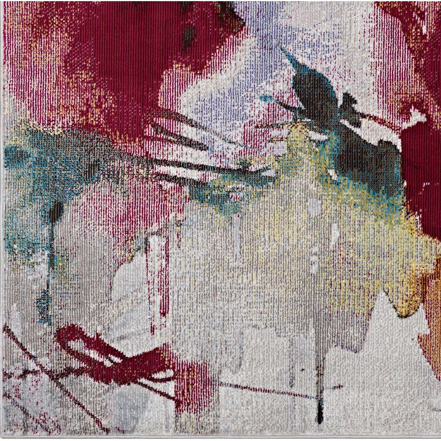 Blume Abstract Floral 4x6 Area Rug - Multicolored
