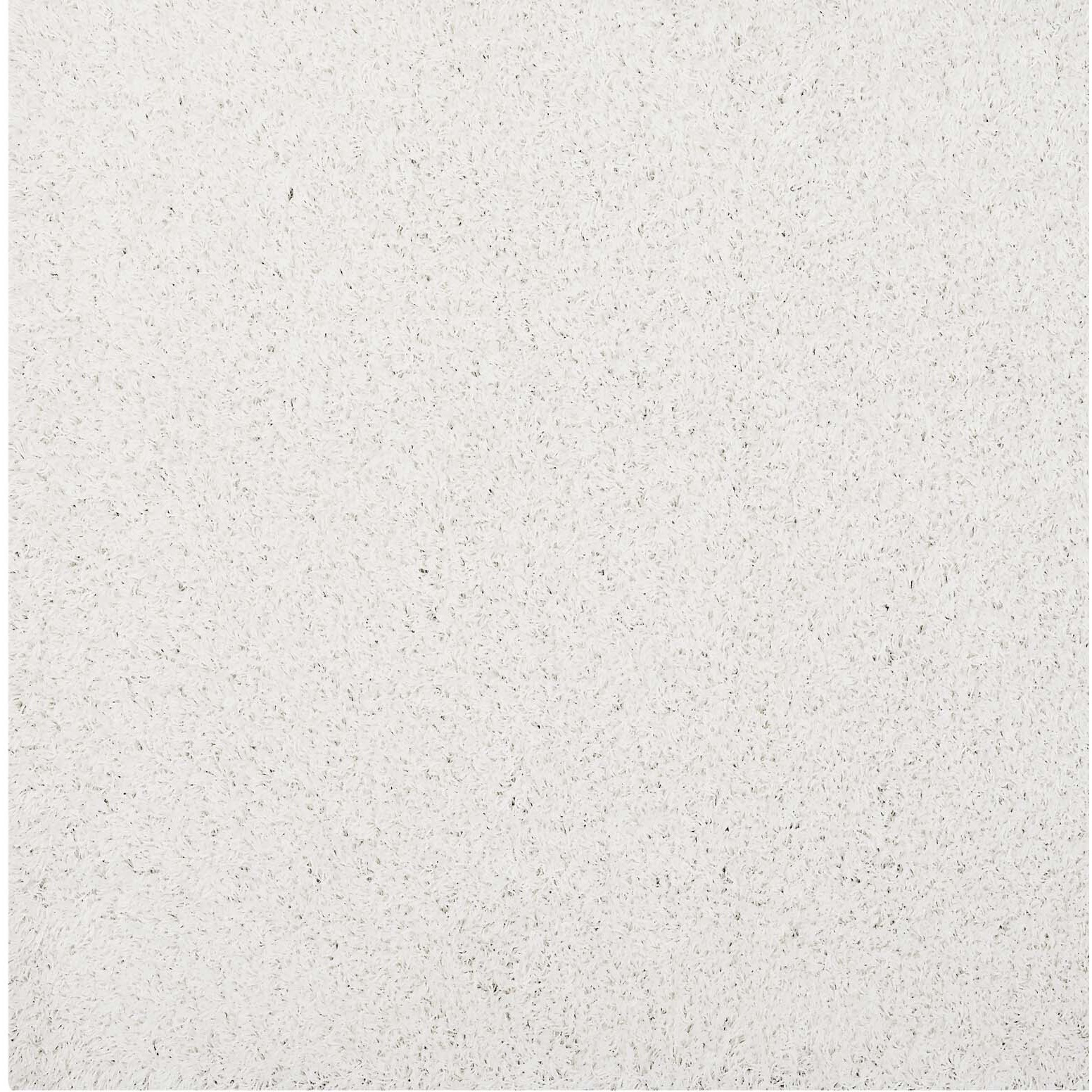 Enyssa Solid 5x8 Shag Area Rug - Ivory White