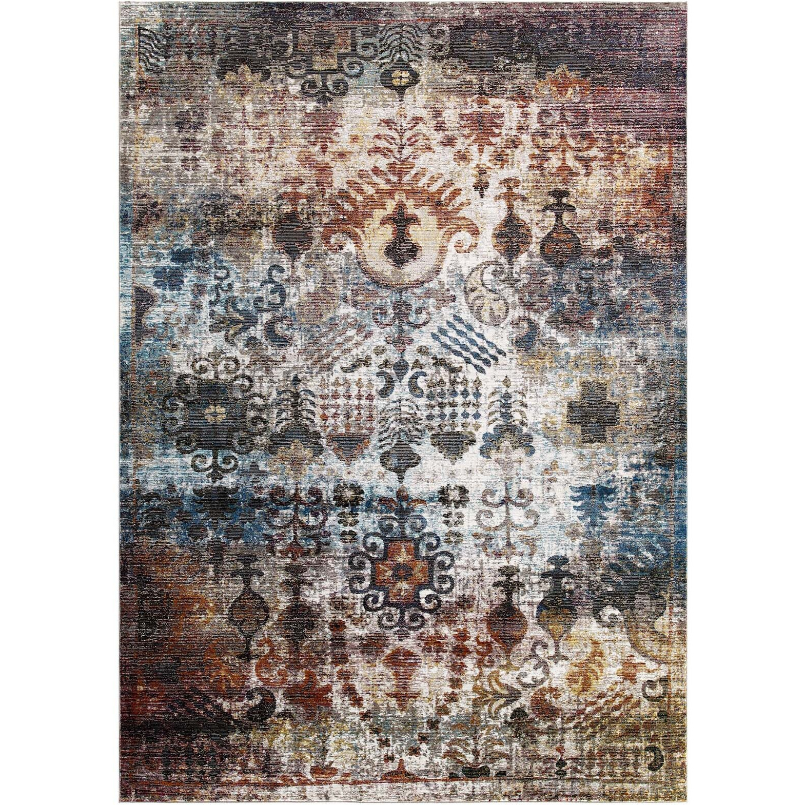 Success Tahira Transitional Distressed Vintage Floral Moroccan Trellis 4x6 Area Rug - Multicolored