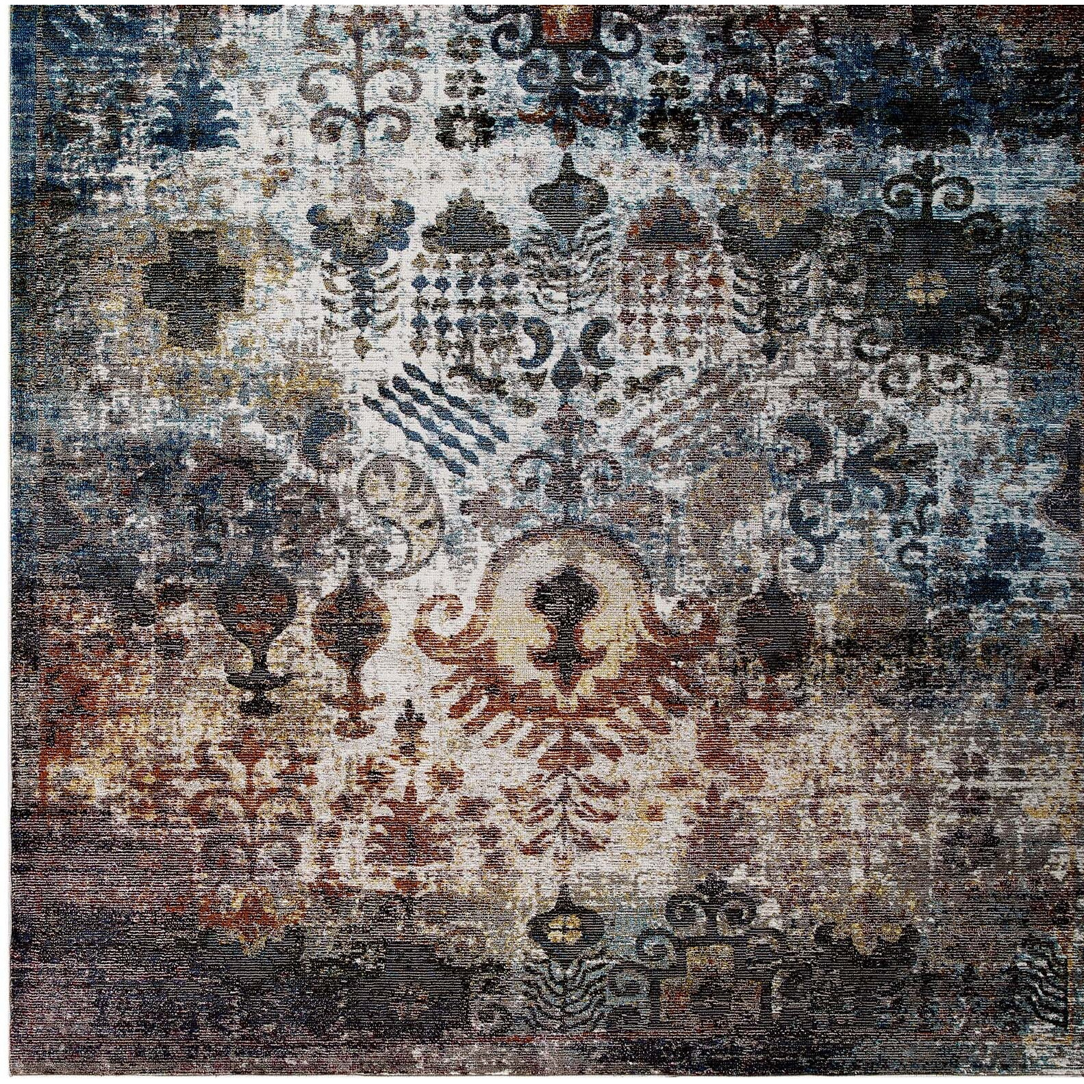 Success Tahira Transitional Distressed Vintage Floral Moroccan Trellis 4x6 Area Rug - Multicolored