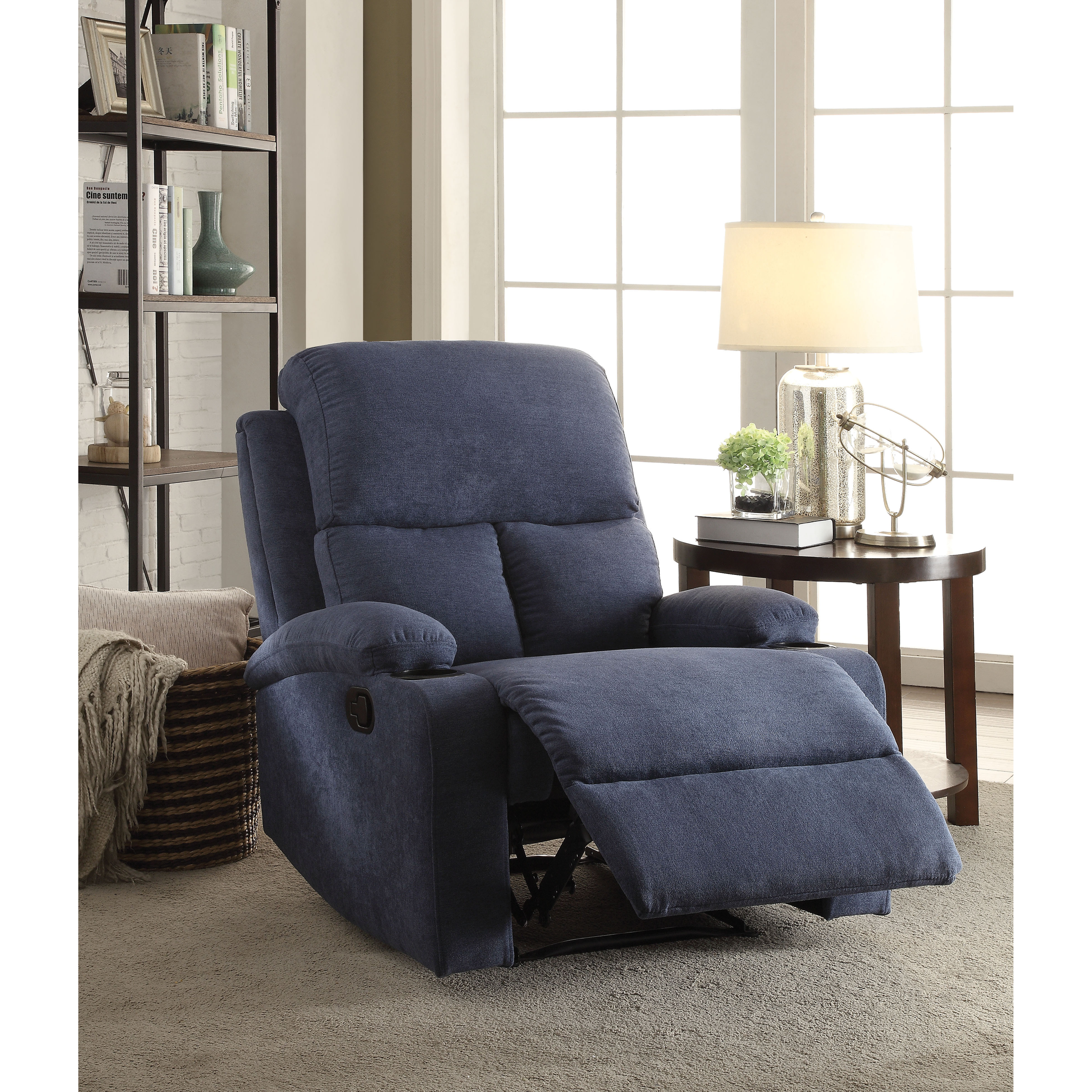 Rosia - Recliner (Motion) Blue Velvet
