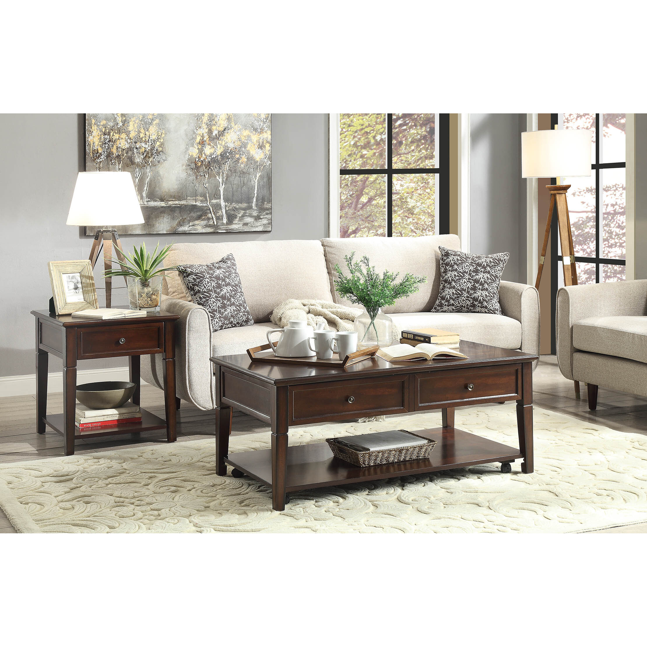 Malachi - Coffee Table Walnut