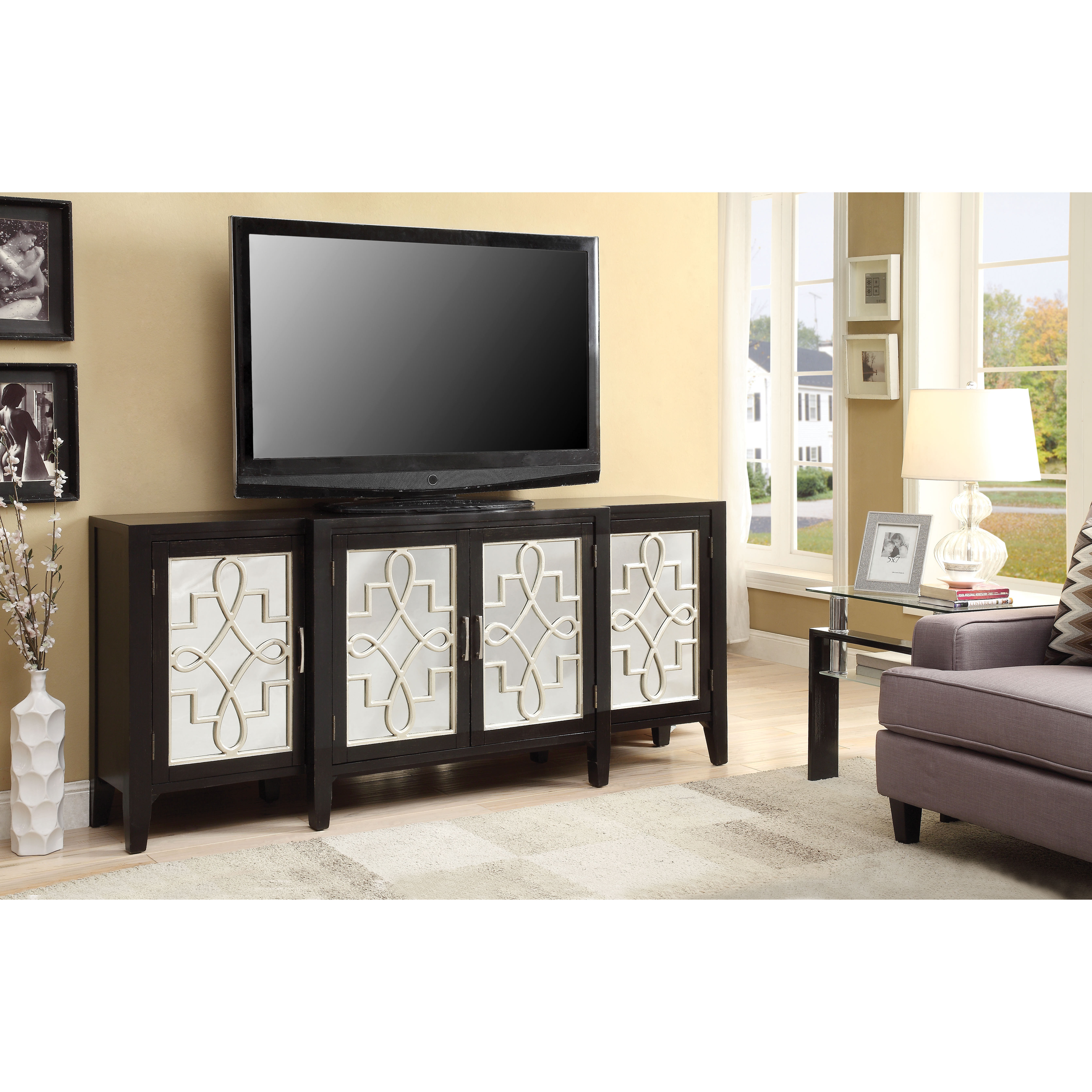 Kacia - Console Table Antique Black